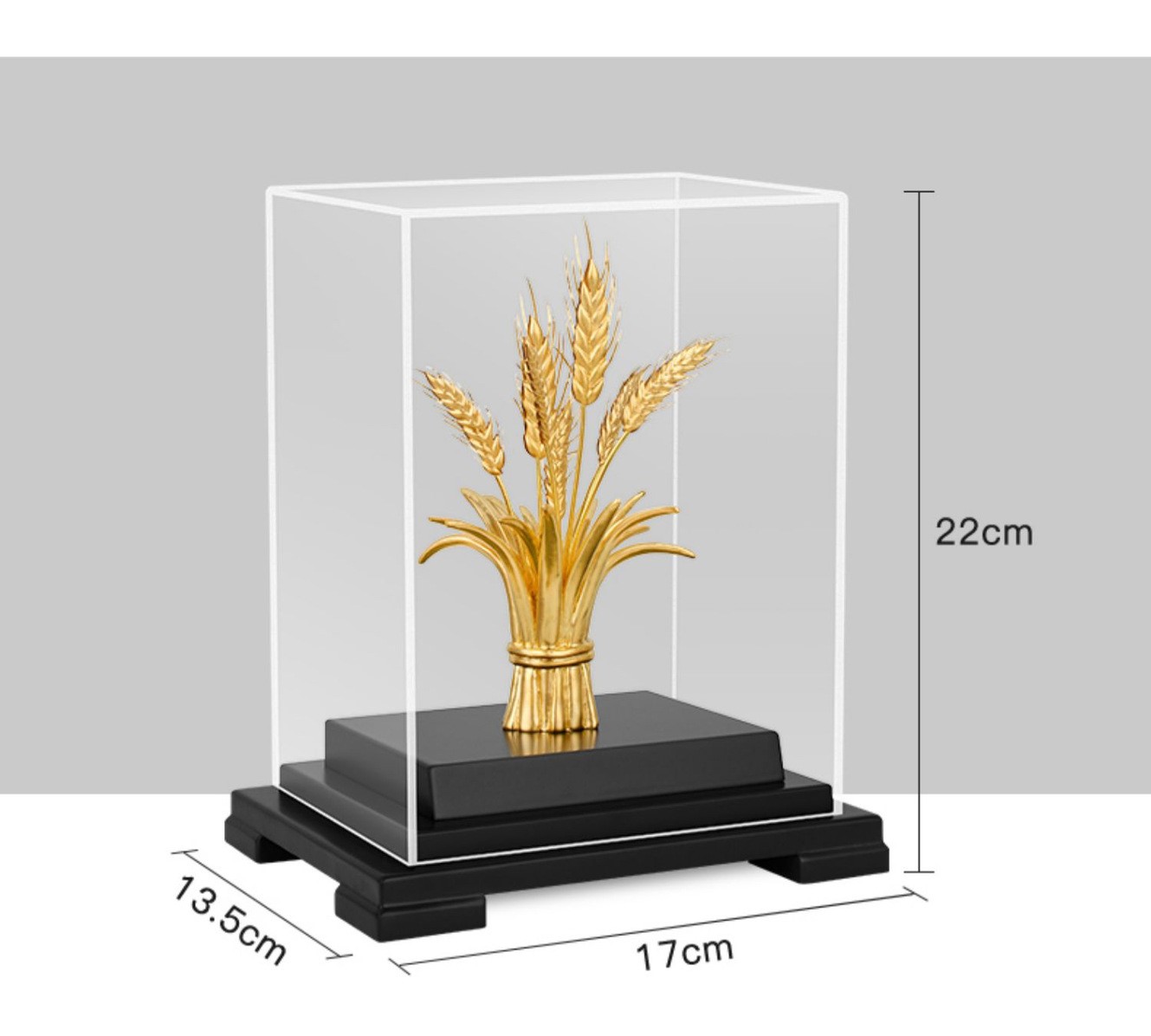 Cây lúa quà tặng mạ vàng 24k ( KT 17X14X22cm ) DxRxC_thumbnail_4