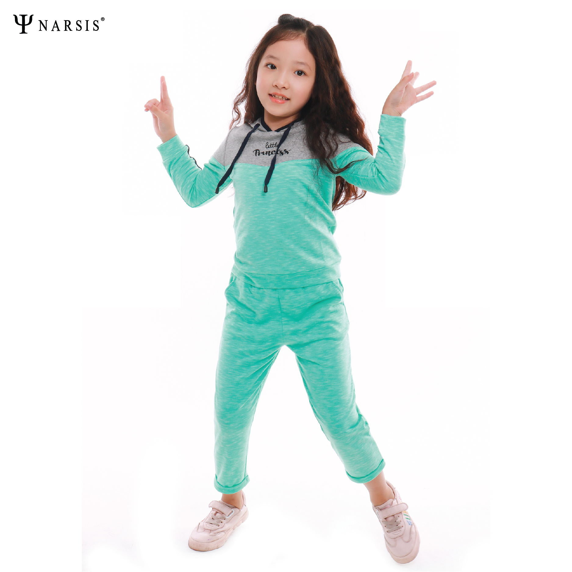 BỘ THU ĐÔNG BÉ GÁI KM9040 NARSIS CHẤT LIỆU THOÁNG MÁT, DỄ CHỊU, THOẢI MÁI CẢ NGÀY, DỄ VẬN ĐỘNG_thumbnail_2