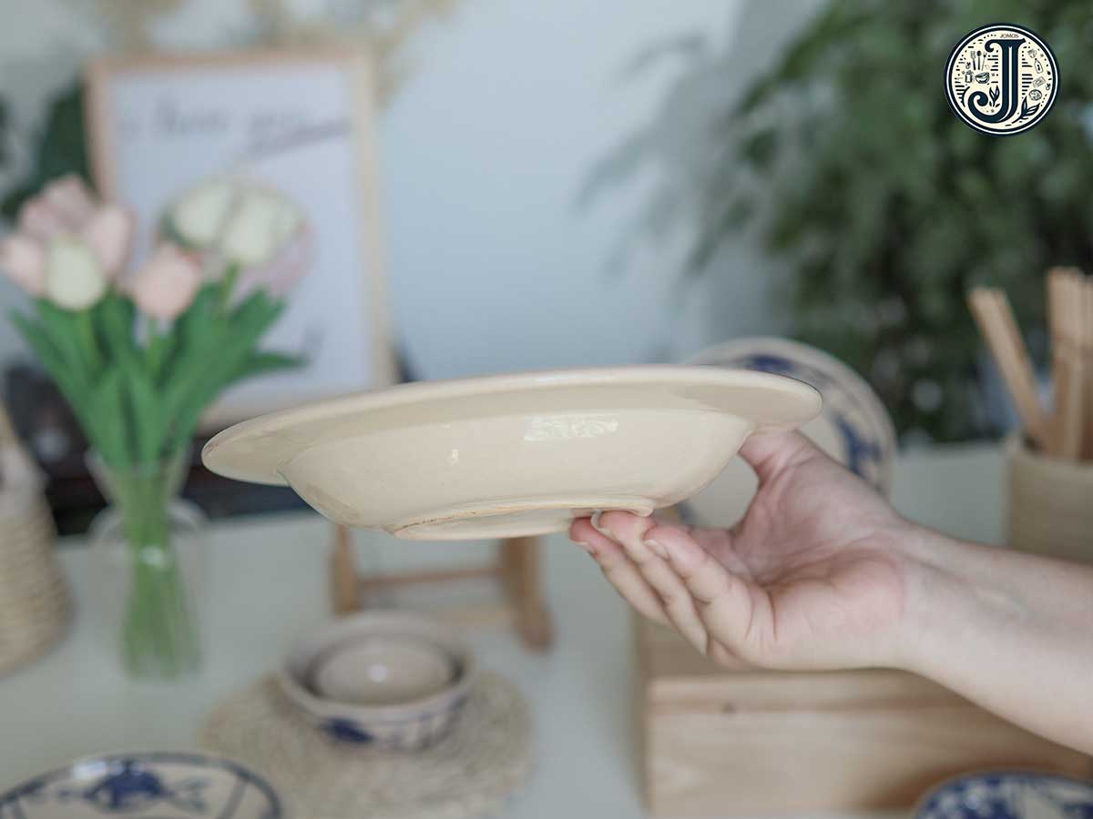 Dĩa sâu lòng 20cm gốm Lái Thiêu cao cấp sâu lòng cá J000297_thumbnail_2