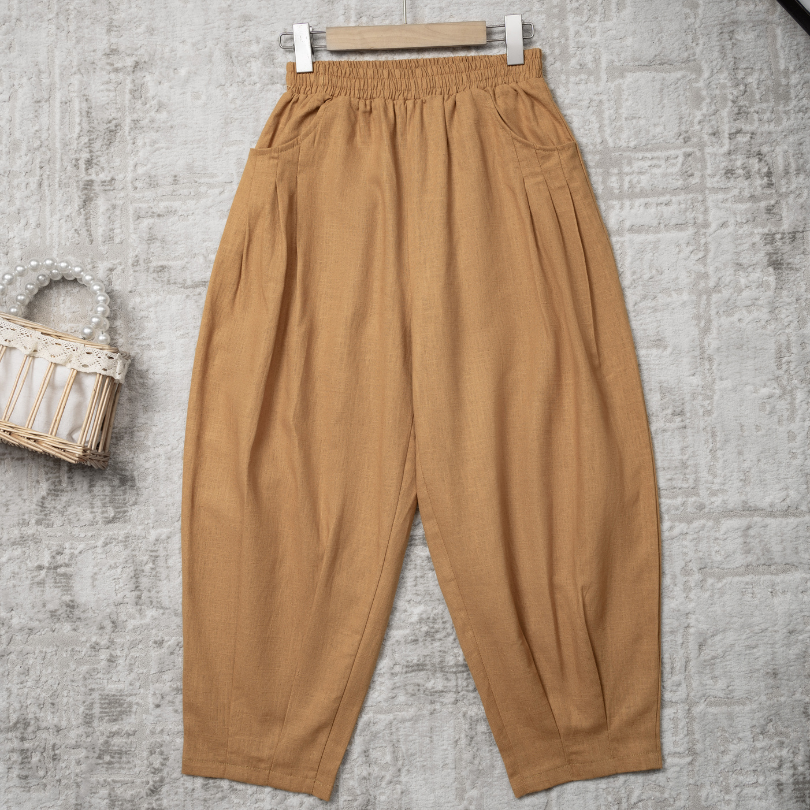 Quần Linen chiết Ly QL01