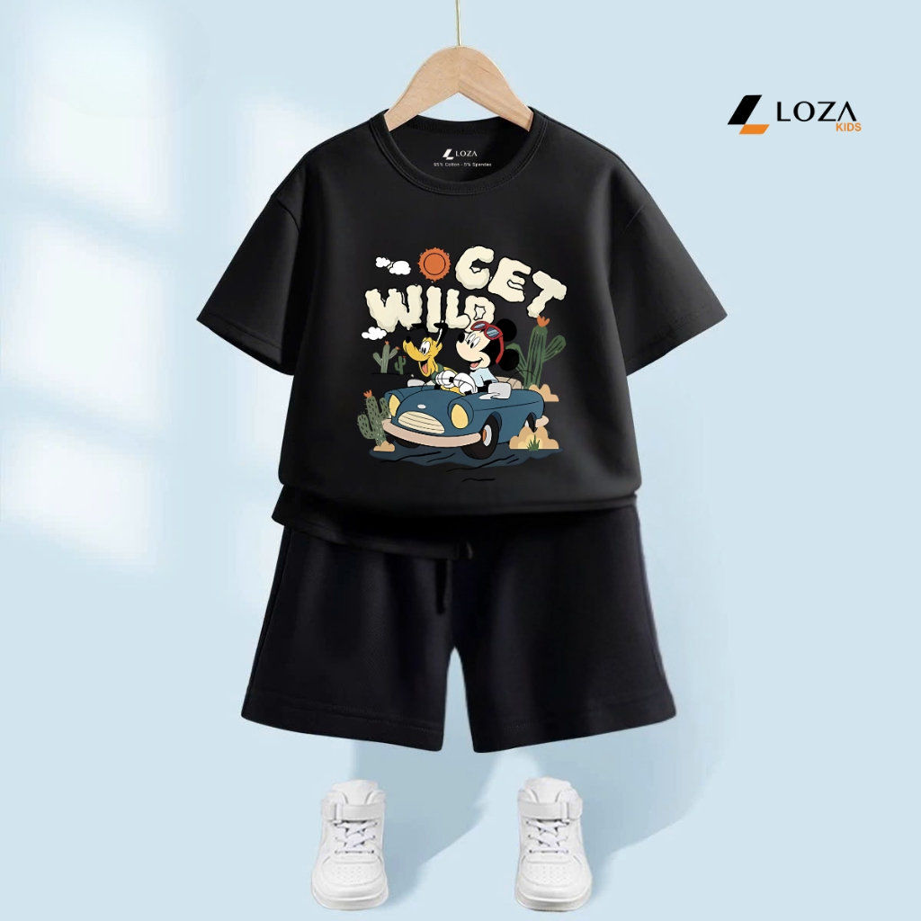 Bộ quần áo bé trai in hình 'Mickey Get Wild' - Loza G0314_thumbnail_2