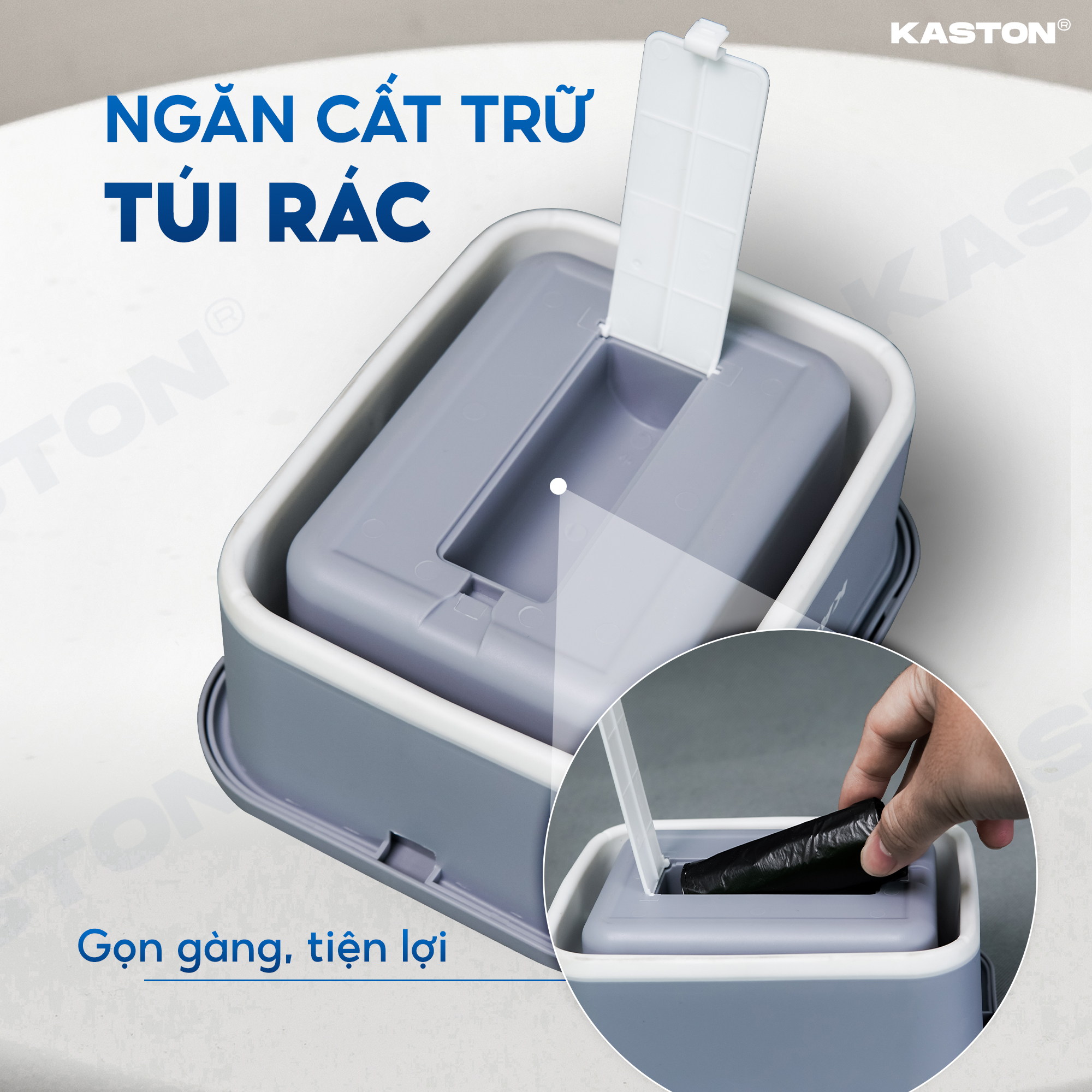 Thùng đựng rác gấp gọn Kaston - Có nắp đậy tiện lợi, chống thấm nước_thumbnail_4