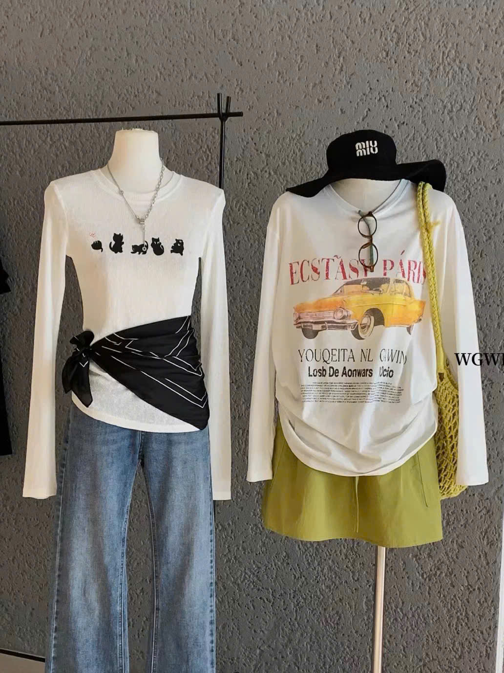 Áo tay dài kem in hình_thumbnail_2