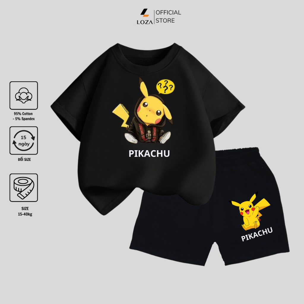 Bộ đồ bé trai in hình 'Pokemon' - Loza Kids SB108_thumbnail_4