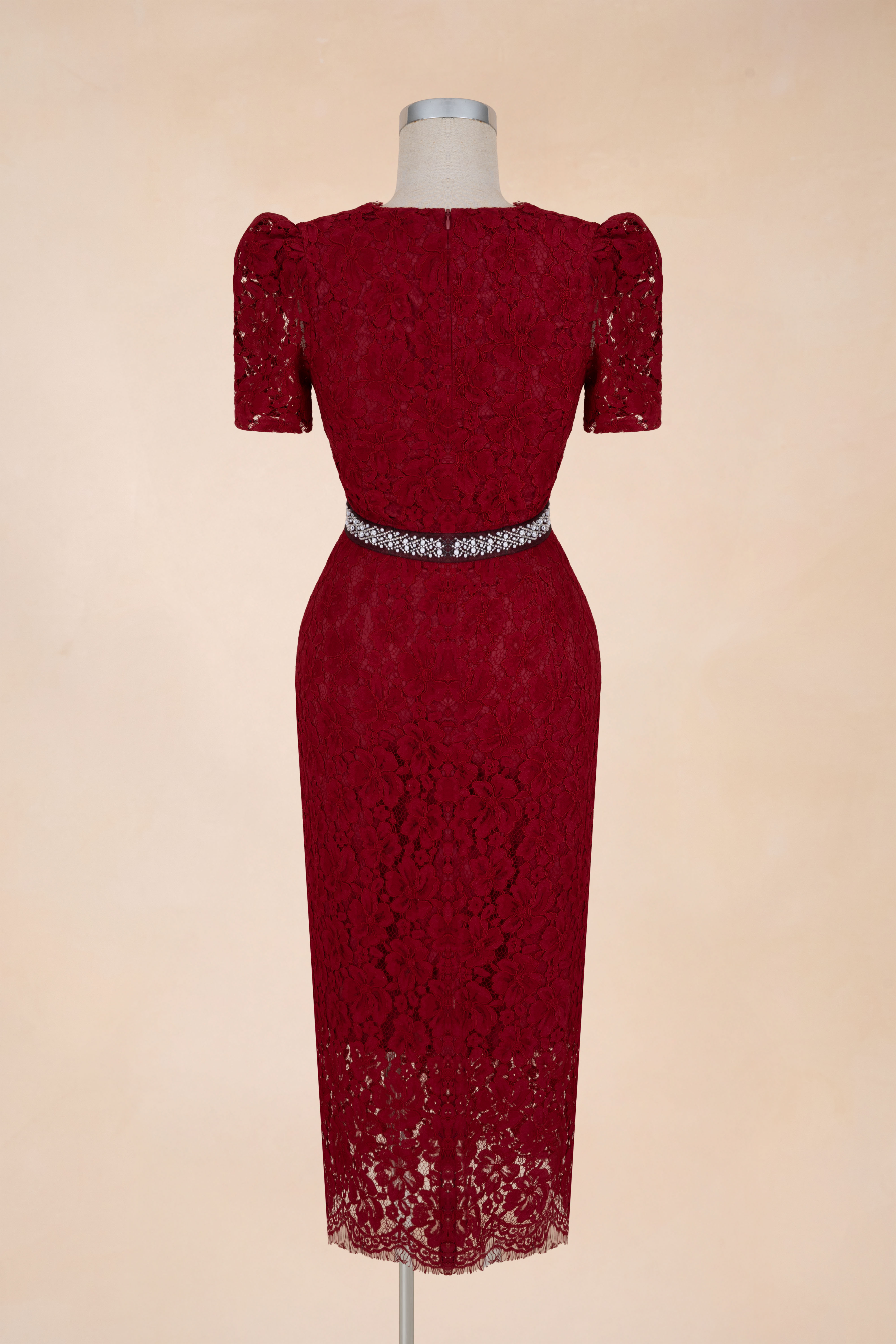 Đầm Bút Chì Tay Cộc Viền Cườm_thumbnail_6