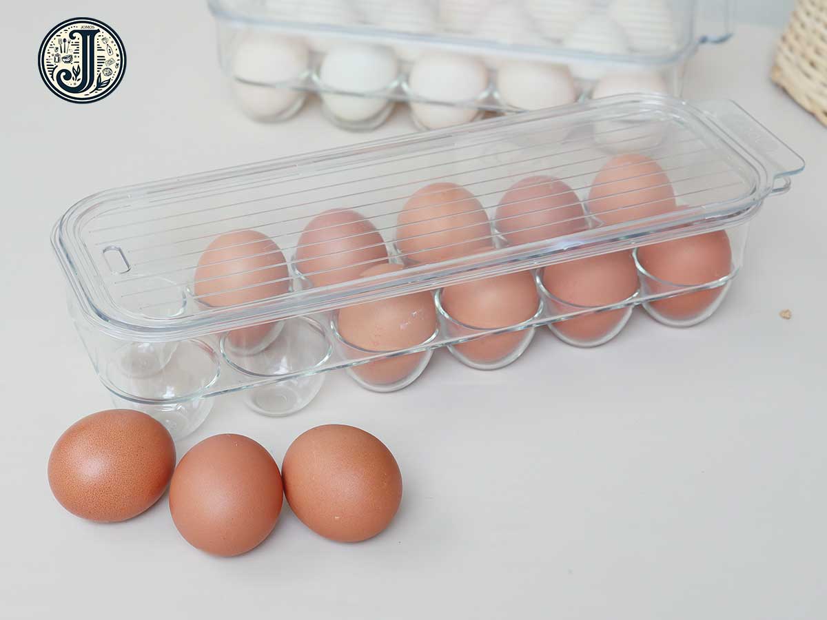 Khay đựng trứng 12 quả kèm nắp đậy Yoko J000195