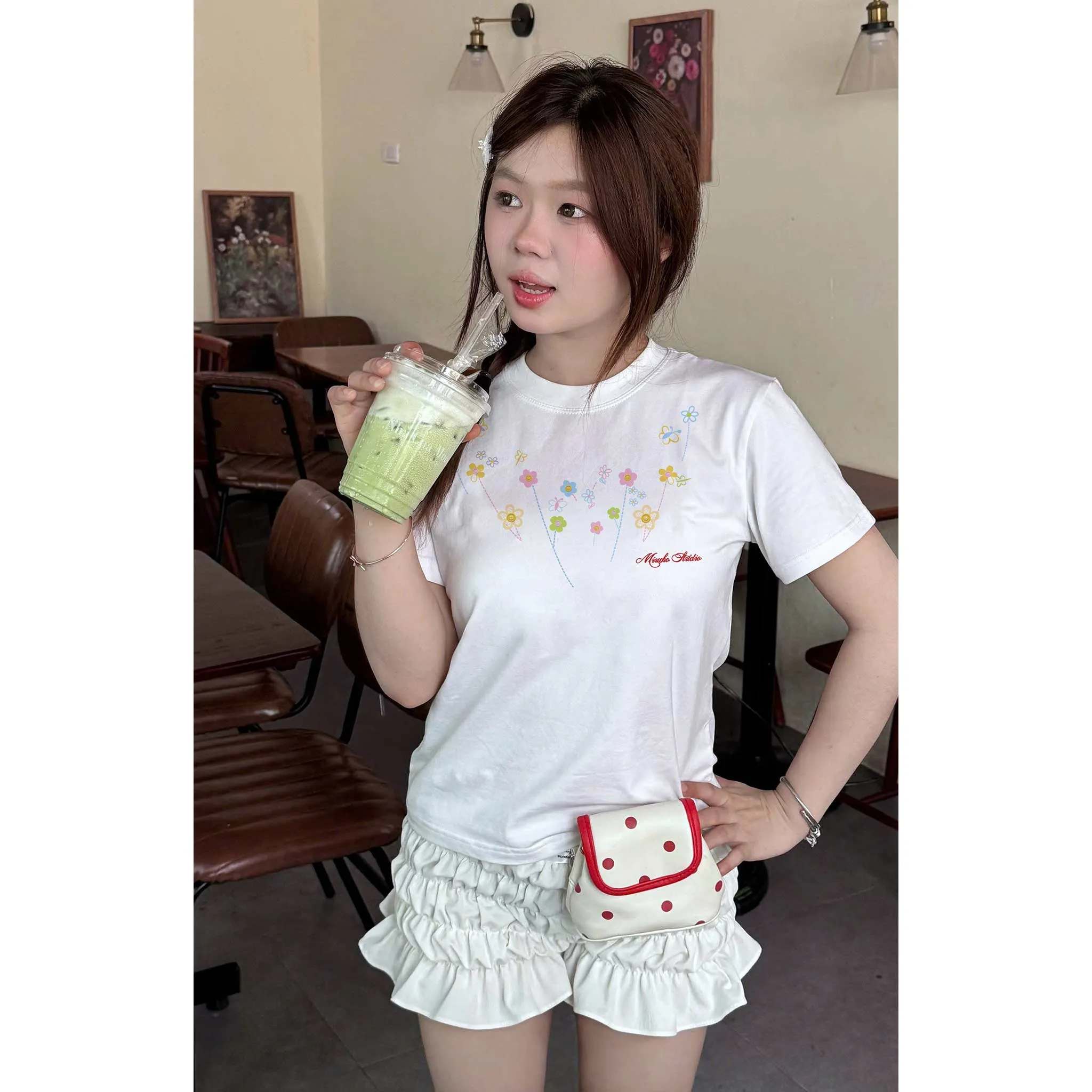 Áo baby tee nữ chuẩn form tôn dáng Miucho vải cotton co giãn 2 chiều thoáng mát cổ tròn in mix 2652_thumbnail_2