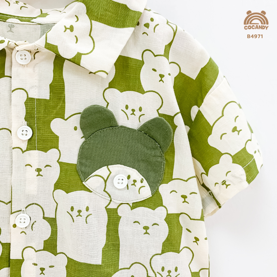 Bộ cộc XANH RÊU họa tiết gấu phối túi gấu_thumbnail_4