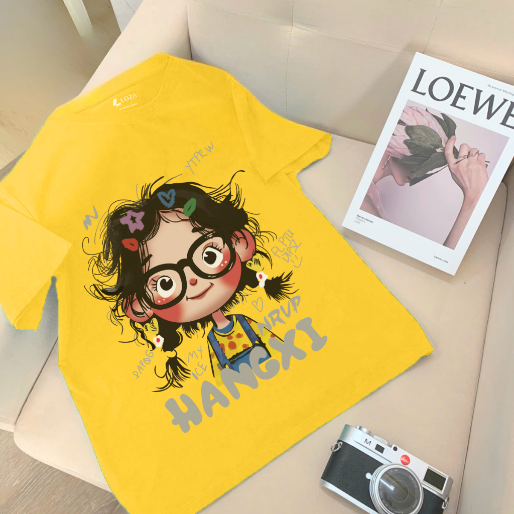 [HOT TREND] Áo phông nữ in hình bé gái nhiều màu - 𝐋𝐎𝐙𝐀 RT8261_thumbnail_1