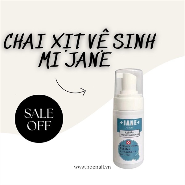 Chai xịt tạo bọt vệ sinh mi - Jane Angel