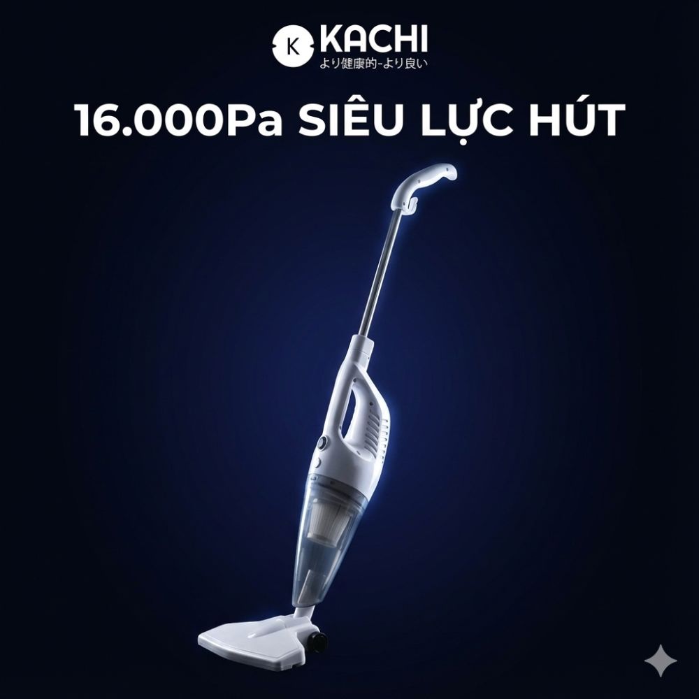 Máy Hút Bụi Cầm Tay Kachi MK438 600W - Lực Hút Mạnh Mẽ, Thiết Kế Linh Hoạt, Sạch Mọi Ngóc Ngách