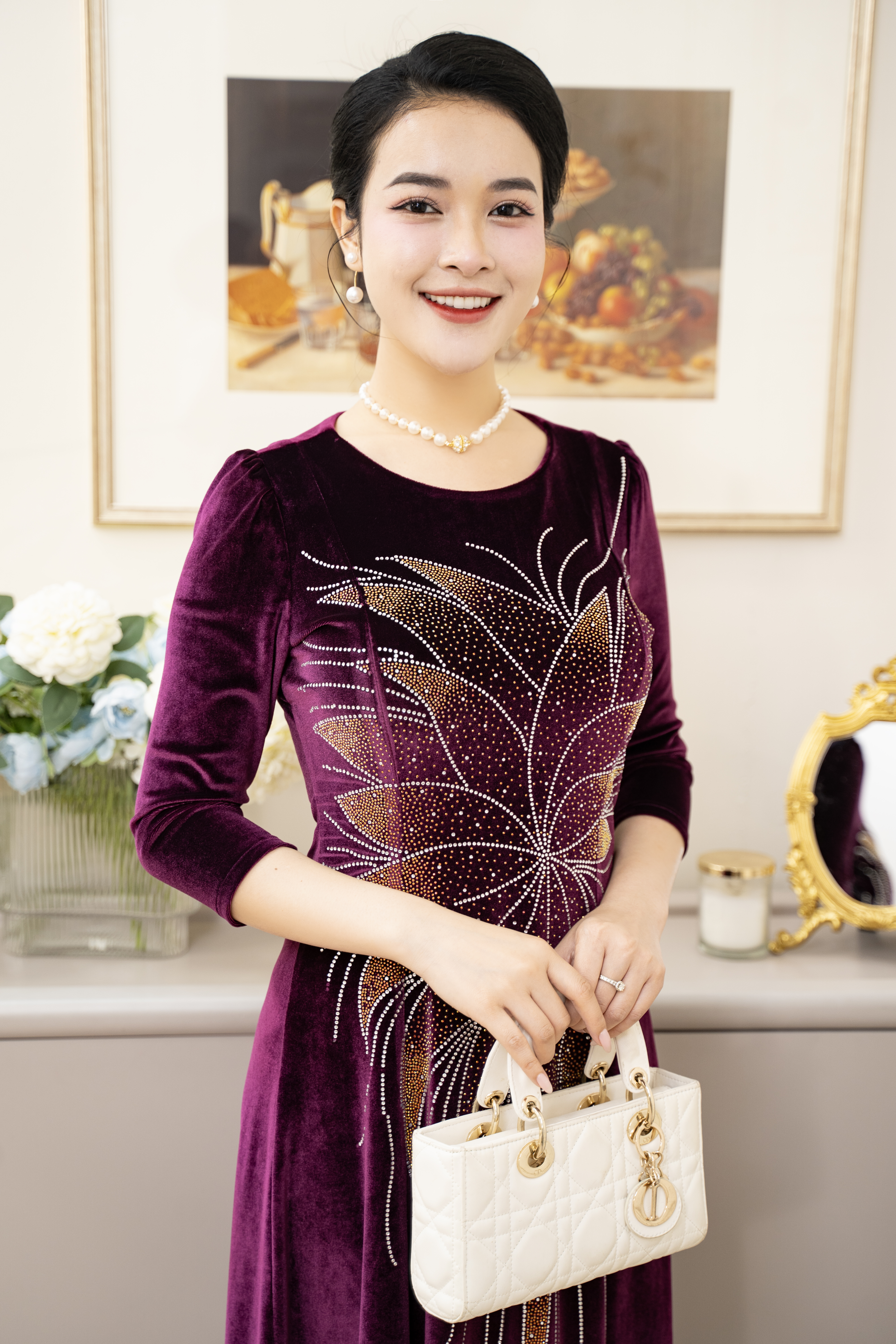 Đầm suông nhung - Y1112 - Thương hiệu Zonbig_thumbnail_9