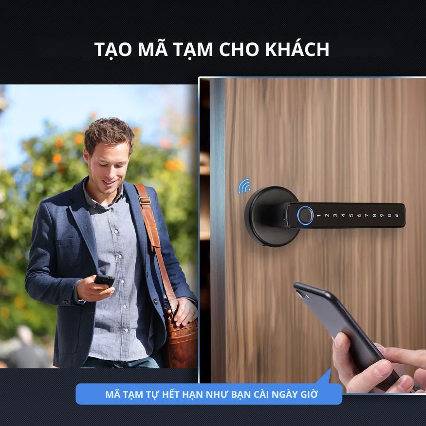 Khóa Cửa Thông Minh Kachi MK43 – Mở Khóa App Tuya + Vân tay + Chìa khóa + Mã số_thumbnail_6