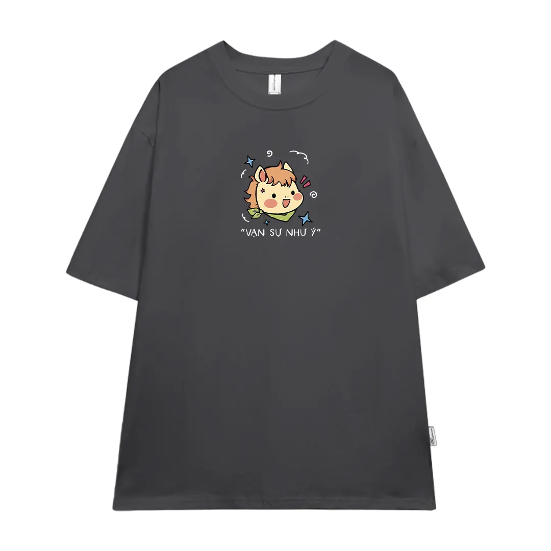 Áo thun nữ oversize Tết Miucho chất vải dày dặn thoáng mát đứng form Vạn Sự Như Ý 2919_thumbnail_10