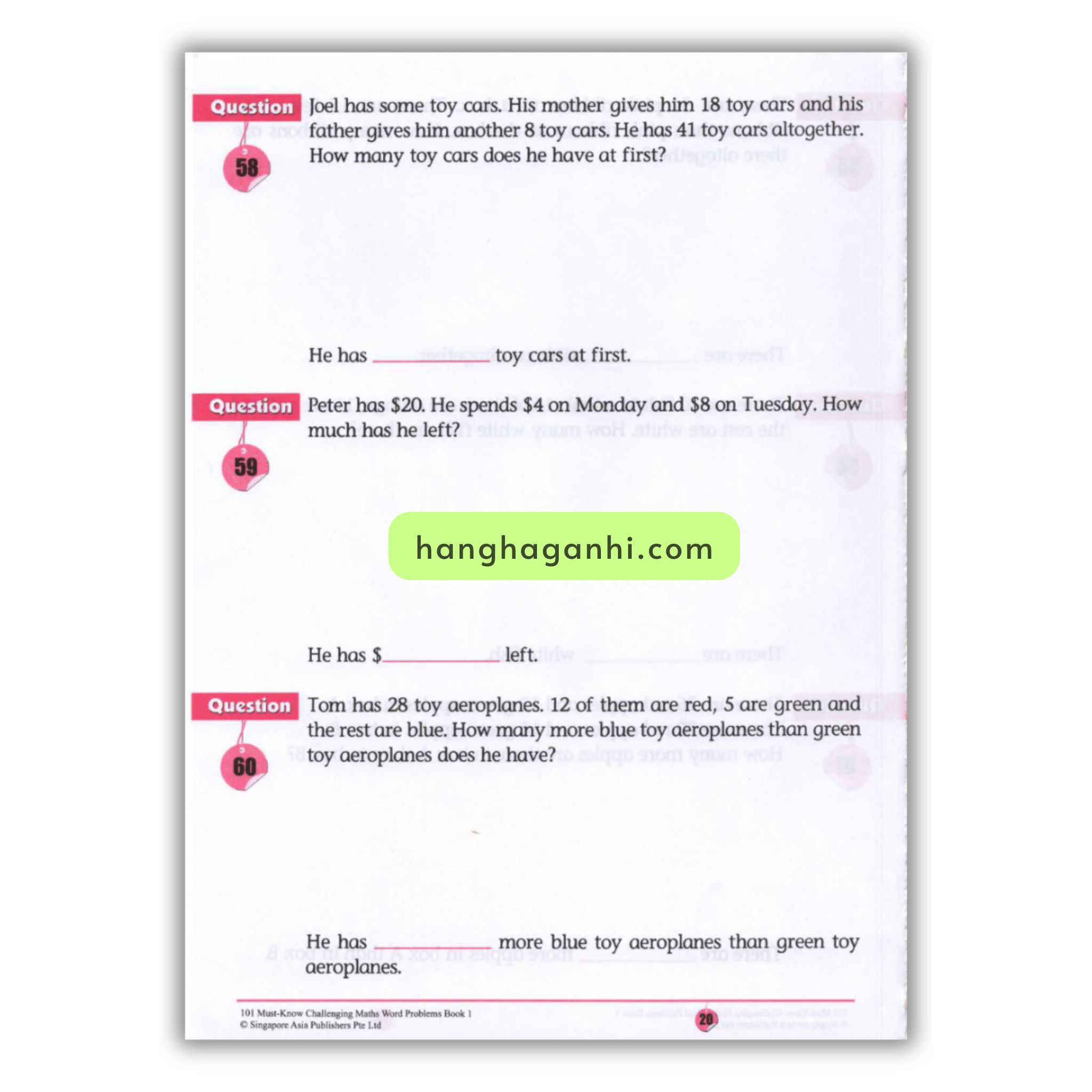 Sách 101 Must- Know Challenging Maths Word Problems Book 1_thumbnail_9