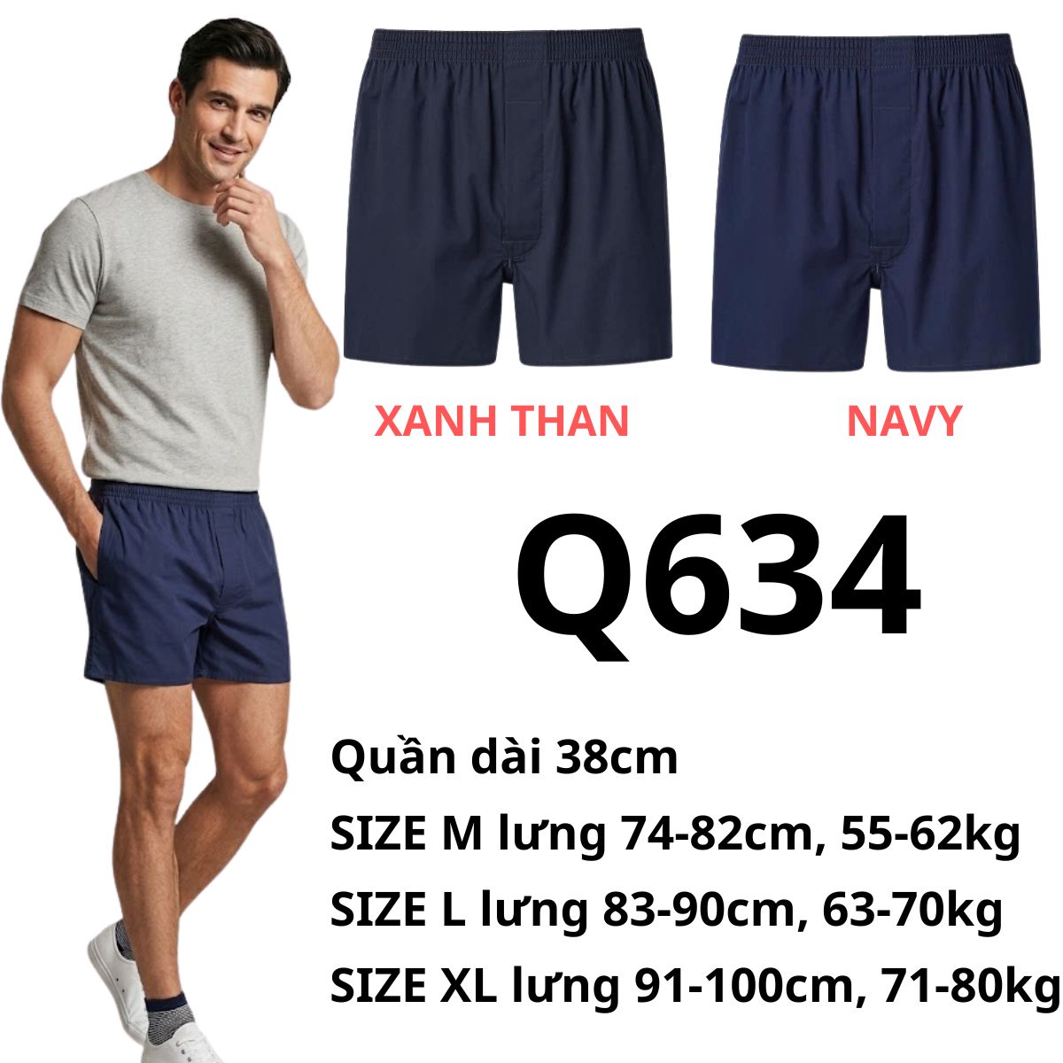 Q634 - Đùi ngủ nam