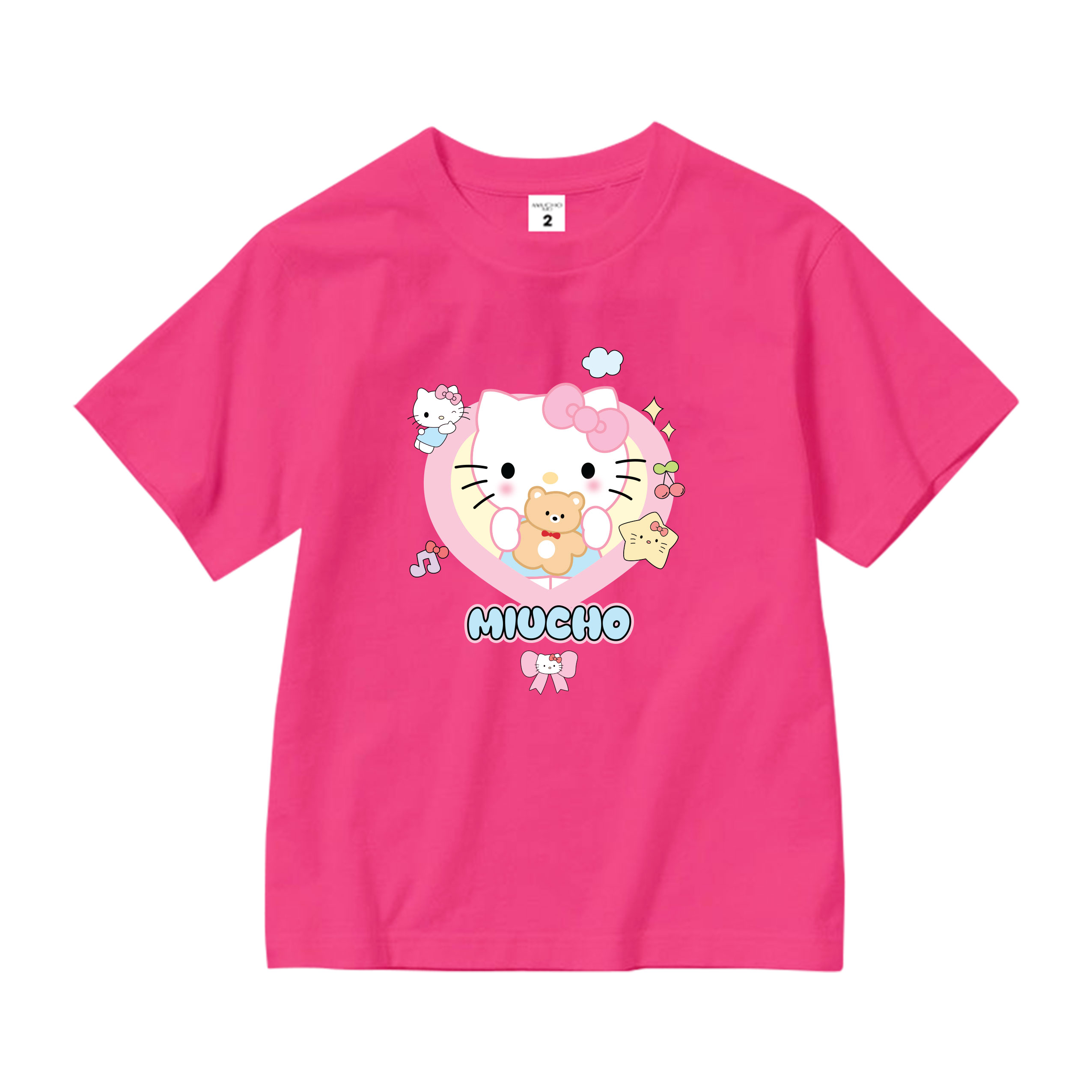 Áo thun bé gái form rộng chất vải cotton thoáng mát AED1545 Miucho Kid in artwork_thumbnail_9