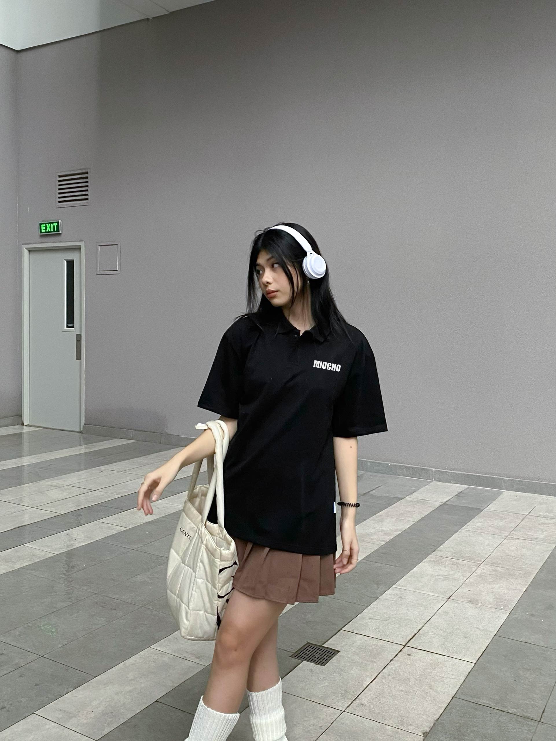 Áo polo nữ form rộng chất vải cotton co giãn thoáng mát PLD1697 Miucho in basic_thumbnail_4