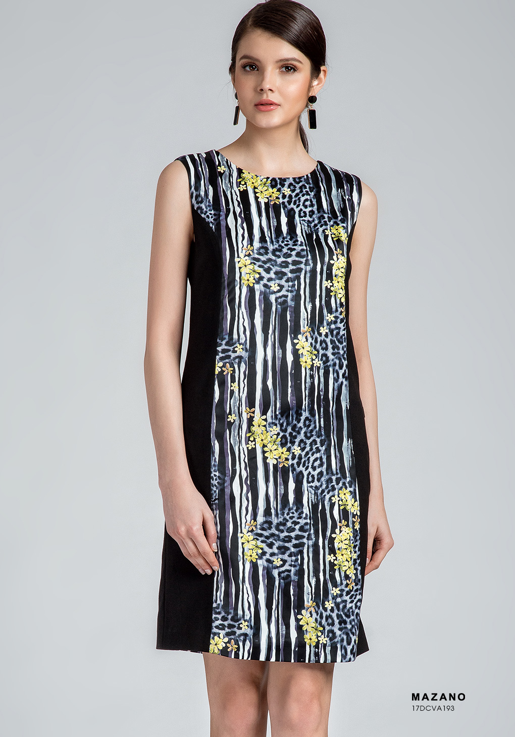 Váy phối hoa basic sườn đen_thumbnail_2