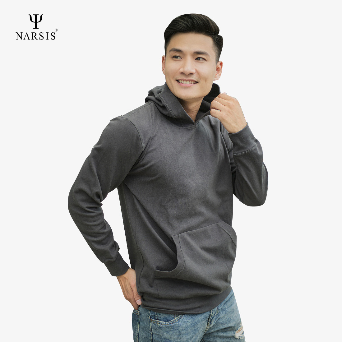 ÁO THU ĐÔNG NAM D4117 NARSIS CHẤT LIỆU THOÁNG MÁT, DỄ CHỊU, THOẢI MÁI CẢ NGÀY, DỄ VẬN ĐỘNG_thumbnail_2