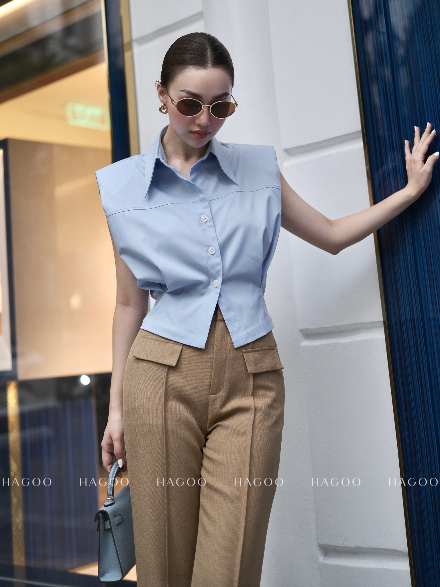 Áo sơ mi vai ngang HAGOO_thumbnail_5