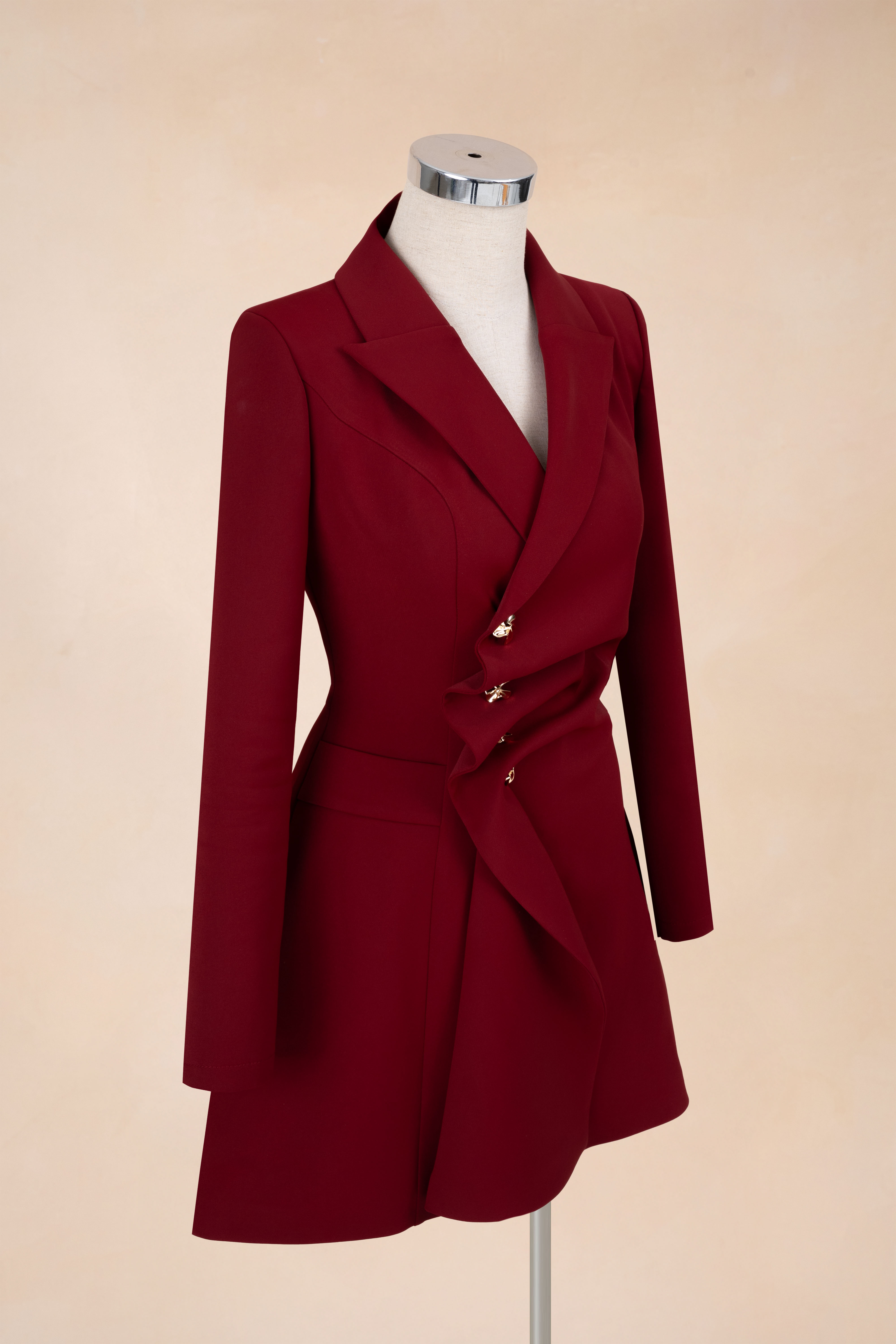 Đầm Chữ A Cổ Vest Cúc Eo_thumbnail_5