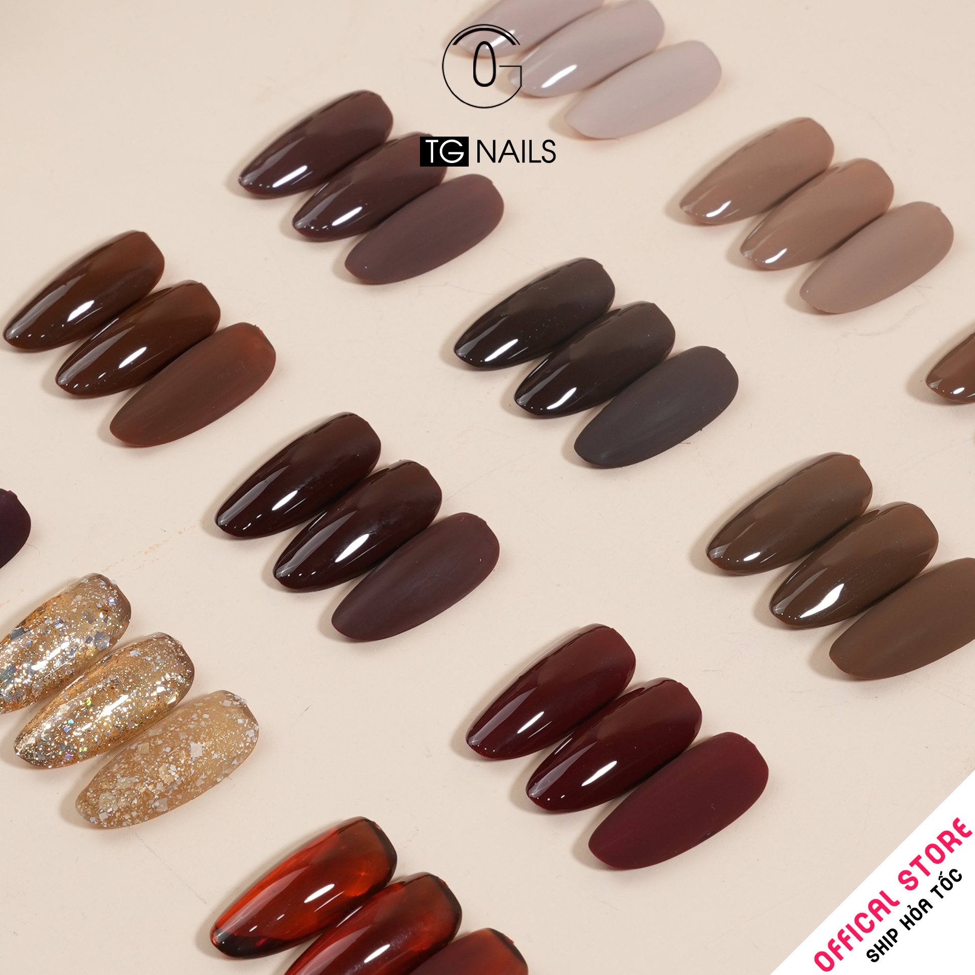 Sơn móng gel TG. Dung tích: 15ml/ lọ. Nhãn hàng TG nail._thumbnail_3