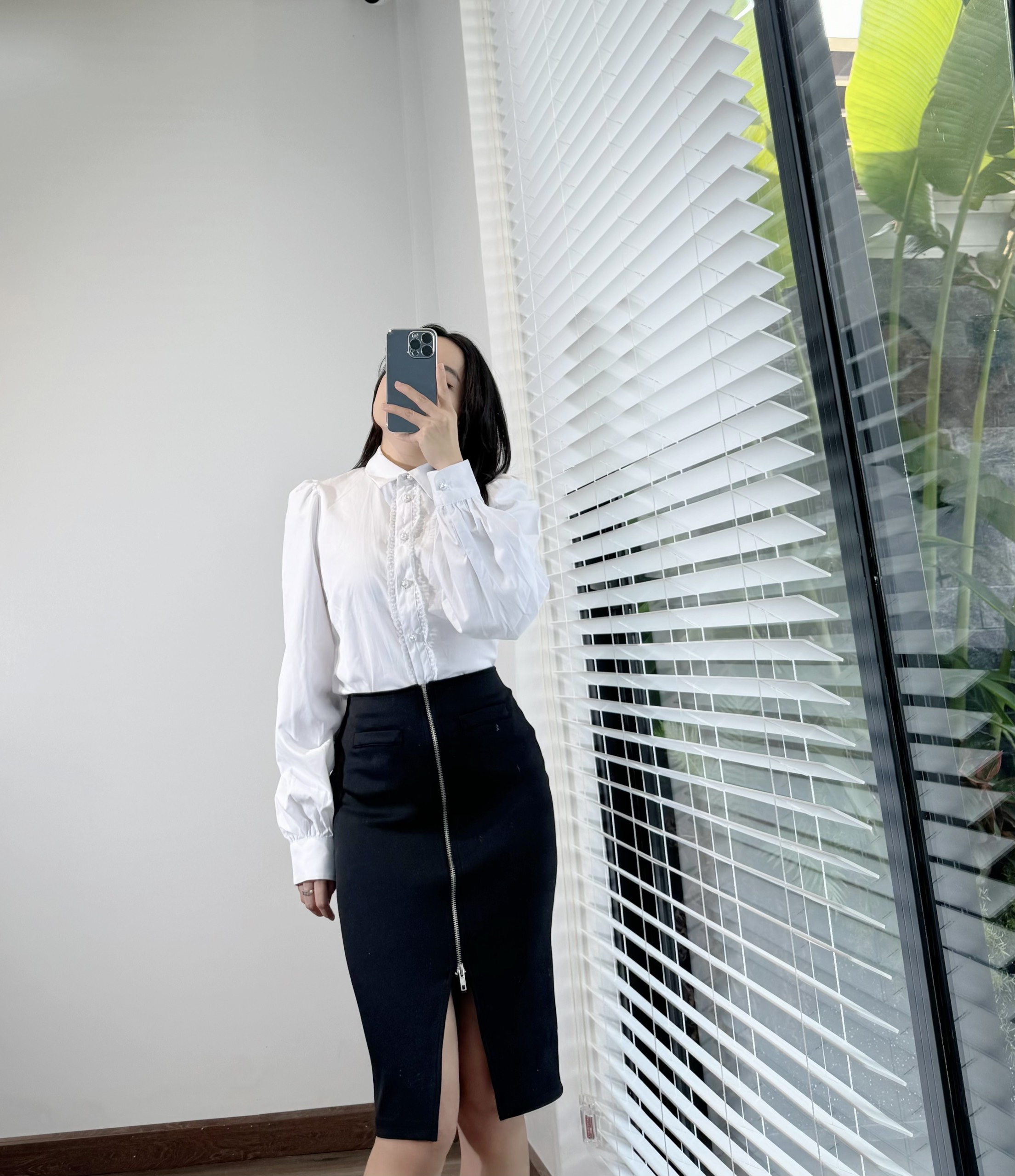 Chân váy bút chì dây kéo trước nữ - V197 (SALE) - TK_thumbnail_1