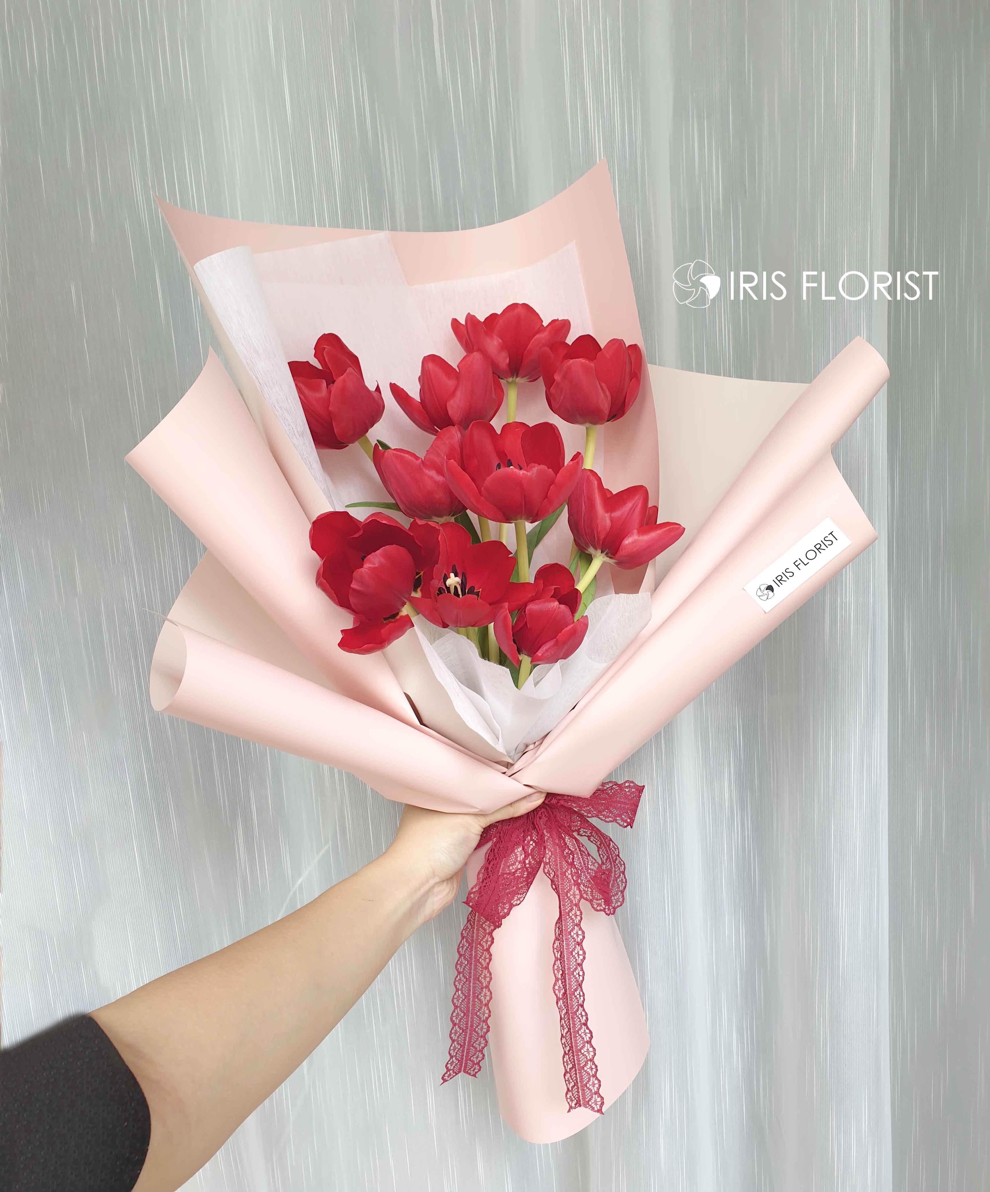 Bó hoa Tulip Đỏ - Size M