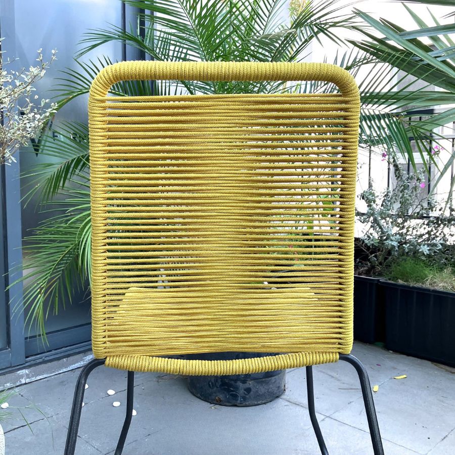 Ghế đan dây Pang Chair Modloft yellow_thumbnail_3