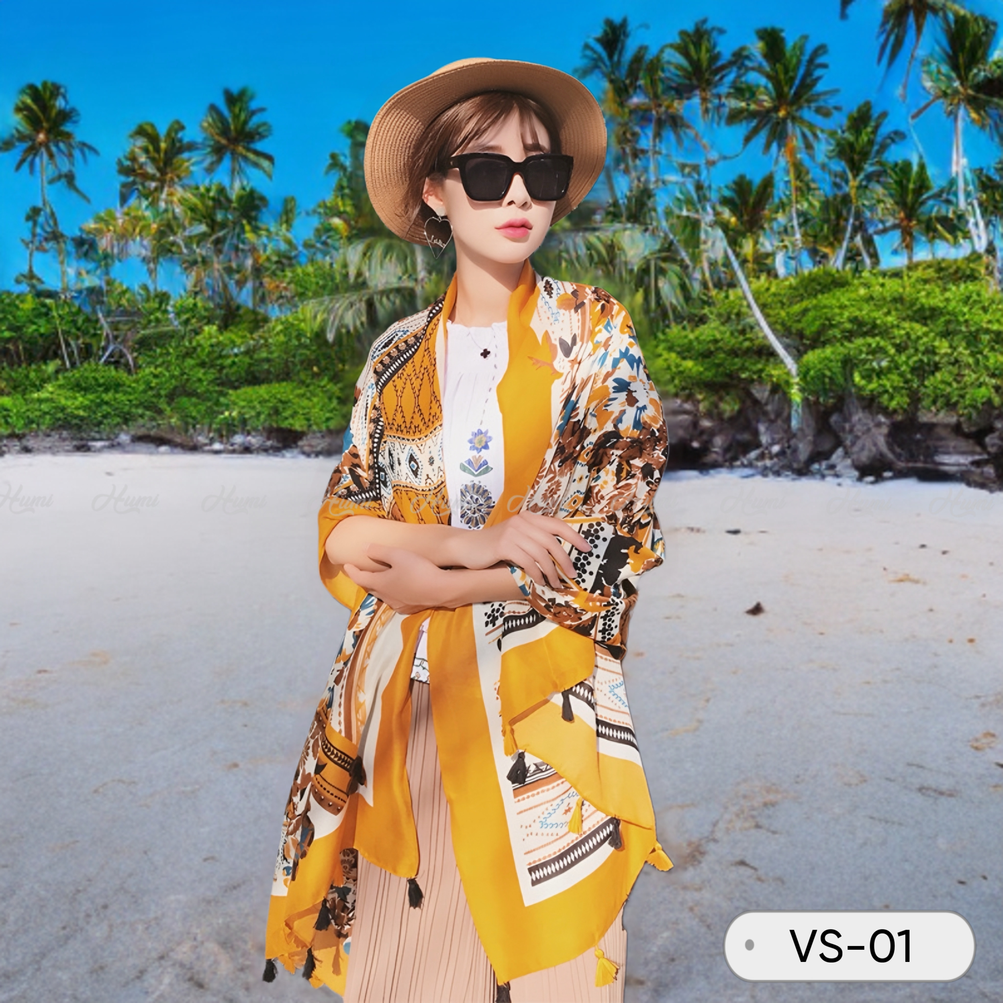 KHĂN HỌA TIẾT THỔ CẨM (VS01)