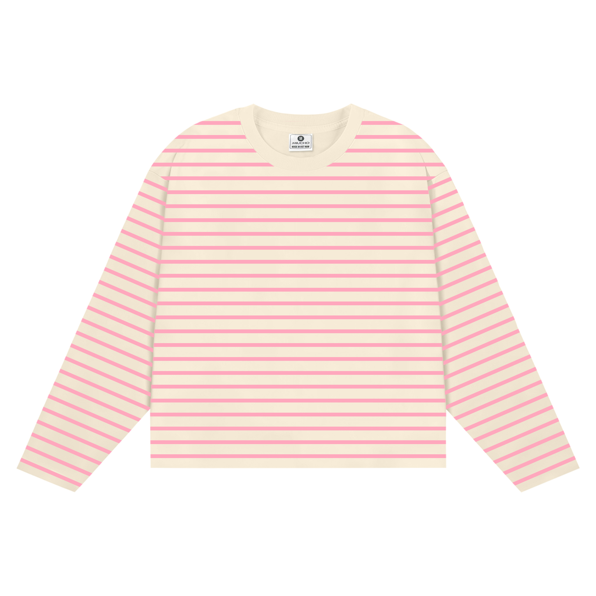 Áo tay dài form boxy Miucho cổ tròn vải thun rib thoáng mát AT00055_thumbnail_12