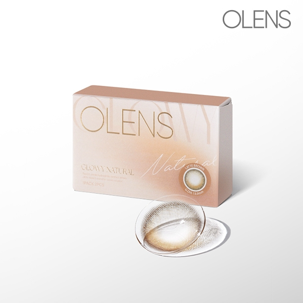 OLENS Official Glowy Natural Latte Brown 1Month 2P Contact Lens_thumbnail_5