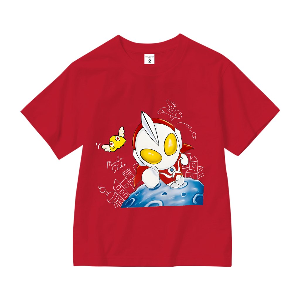 Áo thun cho bé gái form rộng AED1185 Miucho Kid tay ngắn cổ tròn in artwork_thumbnail_10