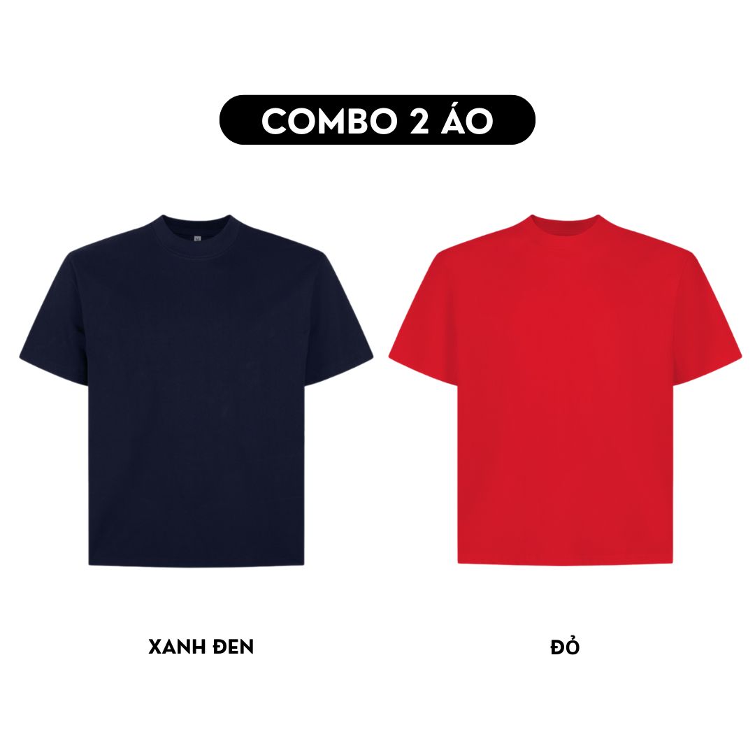 Combo 2 Áo thun trơn form boxy AXT01_thumbnail_21