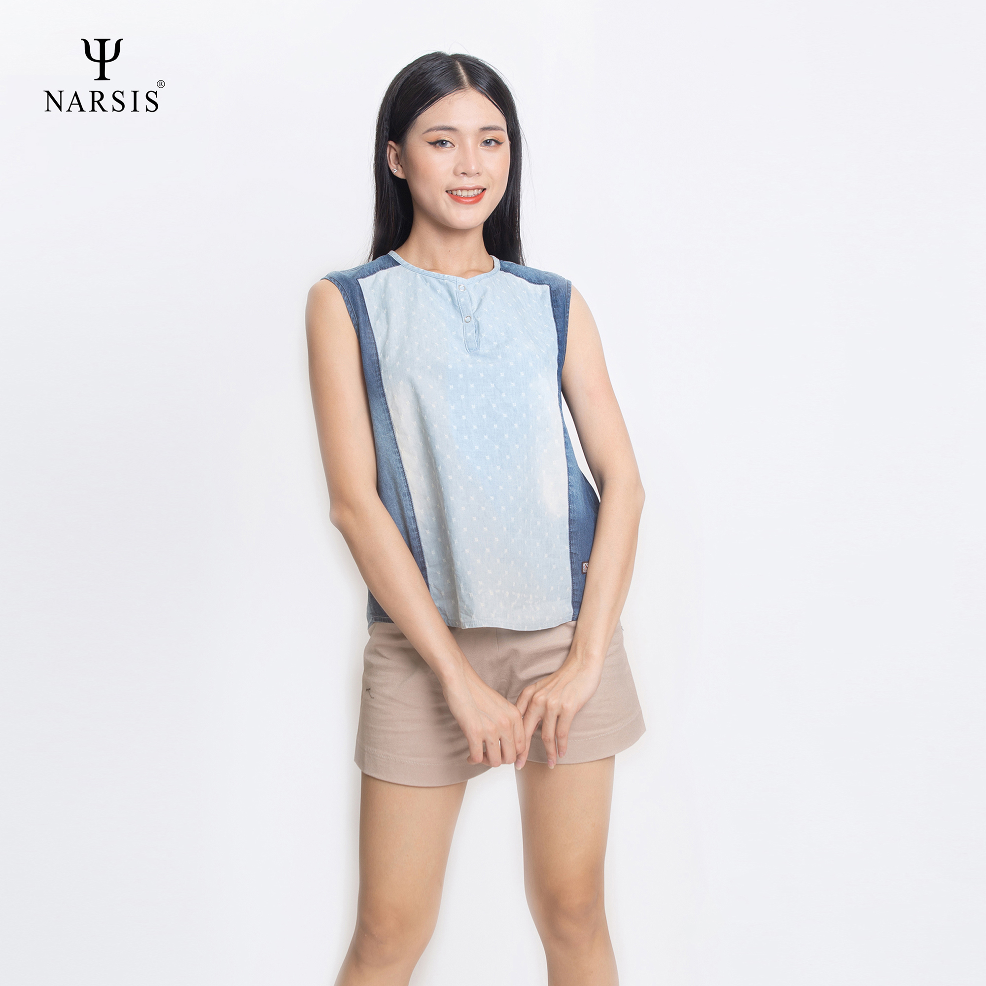 ÁO JEAN NỮ L7041 NARSIS CHẤT LIỆU JEAN BỀN BỈ, CÁ TÍNH, TRẺ TRUNG, THỜI TRANG, TRẺ TRUNG, THỜI TRANG_thumbnail_1