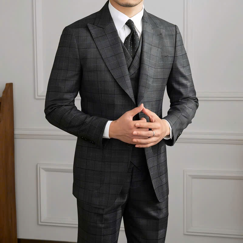 Oxford Glen Check Suit (3-Piece)
