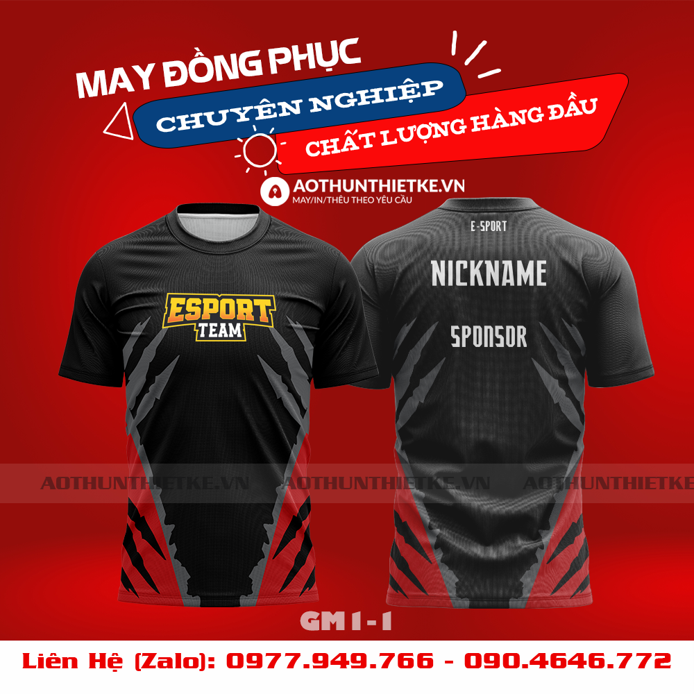 Mẫu Áo Game Thủ Esports Thiết Kế - TKGM112