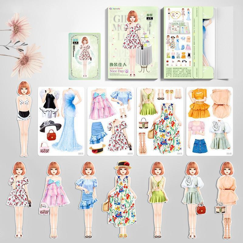 Đồ chơi Bộ sưu tập thời trang tiểu thư sành điệu giấy bóc dán Bigcitybuy Toy_thumbnail_2