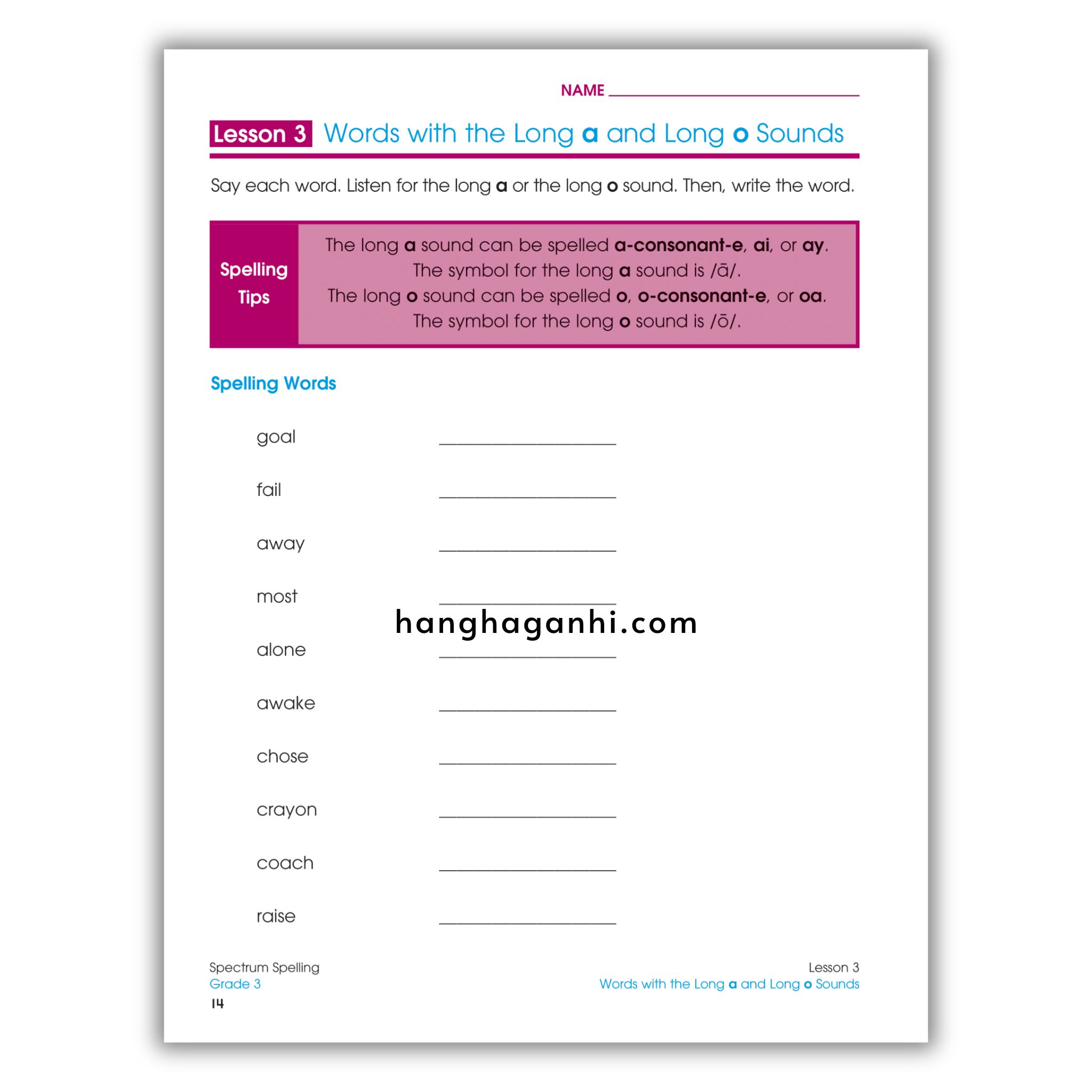 Sách Spectrum Spelling Workbook Grade 3_thumbnail_7