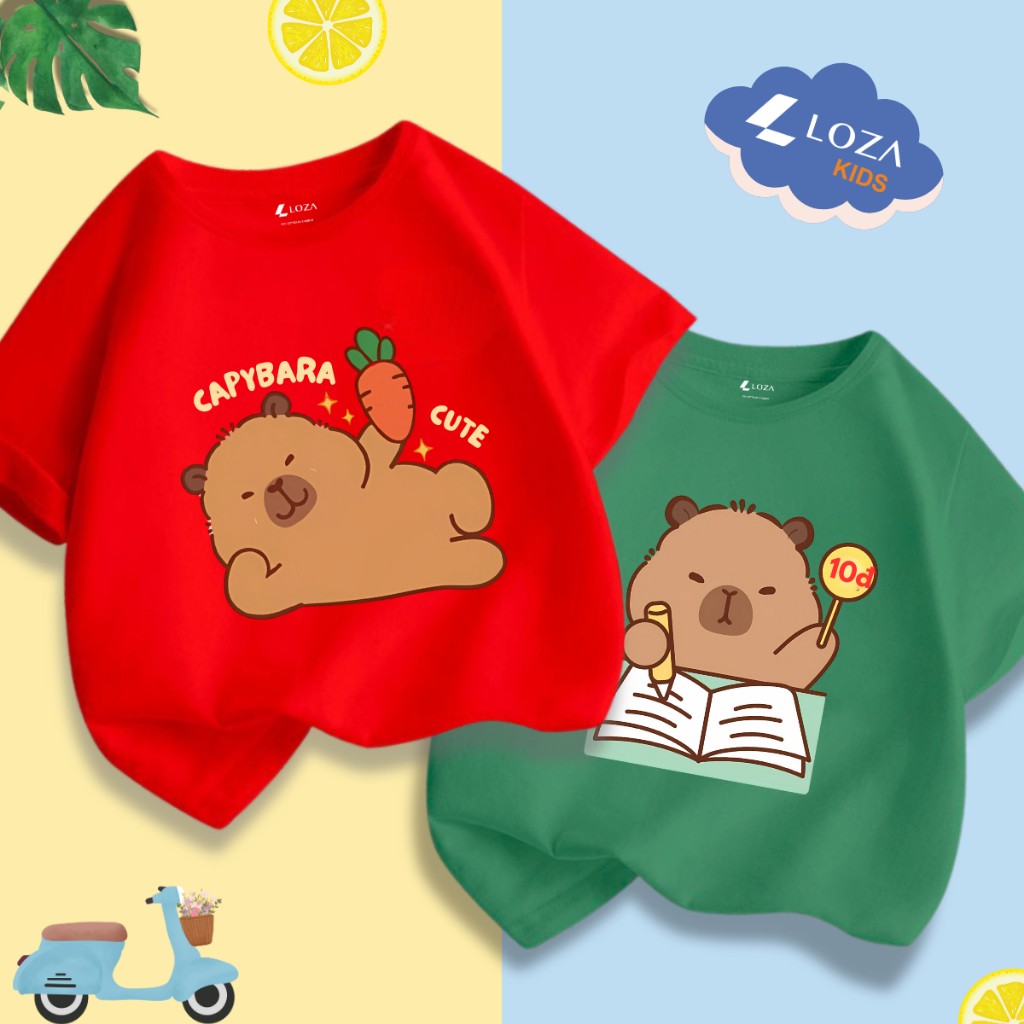 Áo thun bé trai in hình Capybara nhiều mẫu - Loza Kids CA006_thumbnail_14