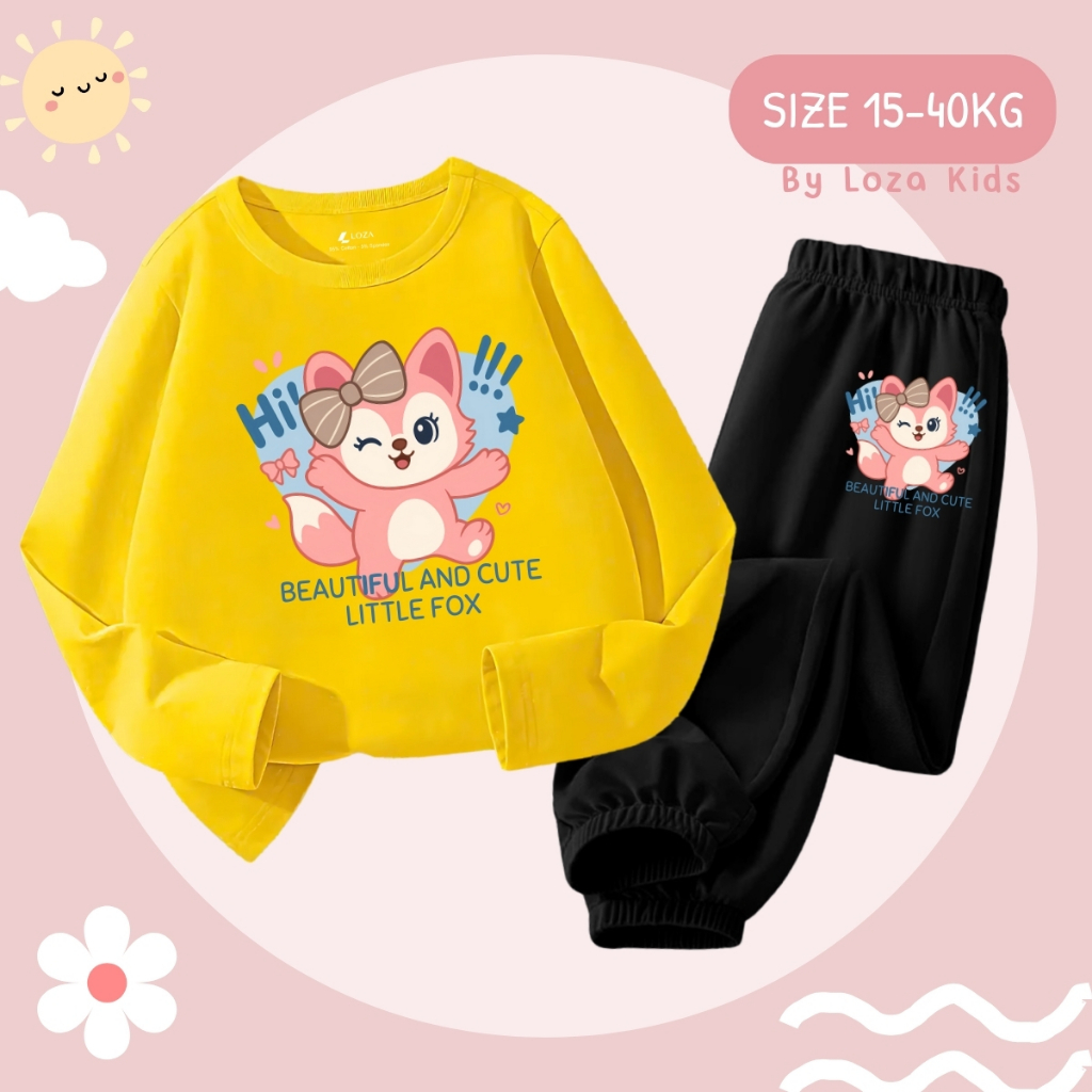 Bộ Thu - Đông bé gái in hình LINABELL- Loza Kids BW437_thumbnail_2