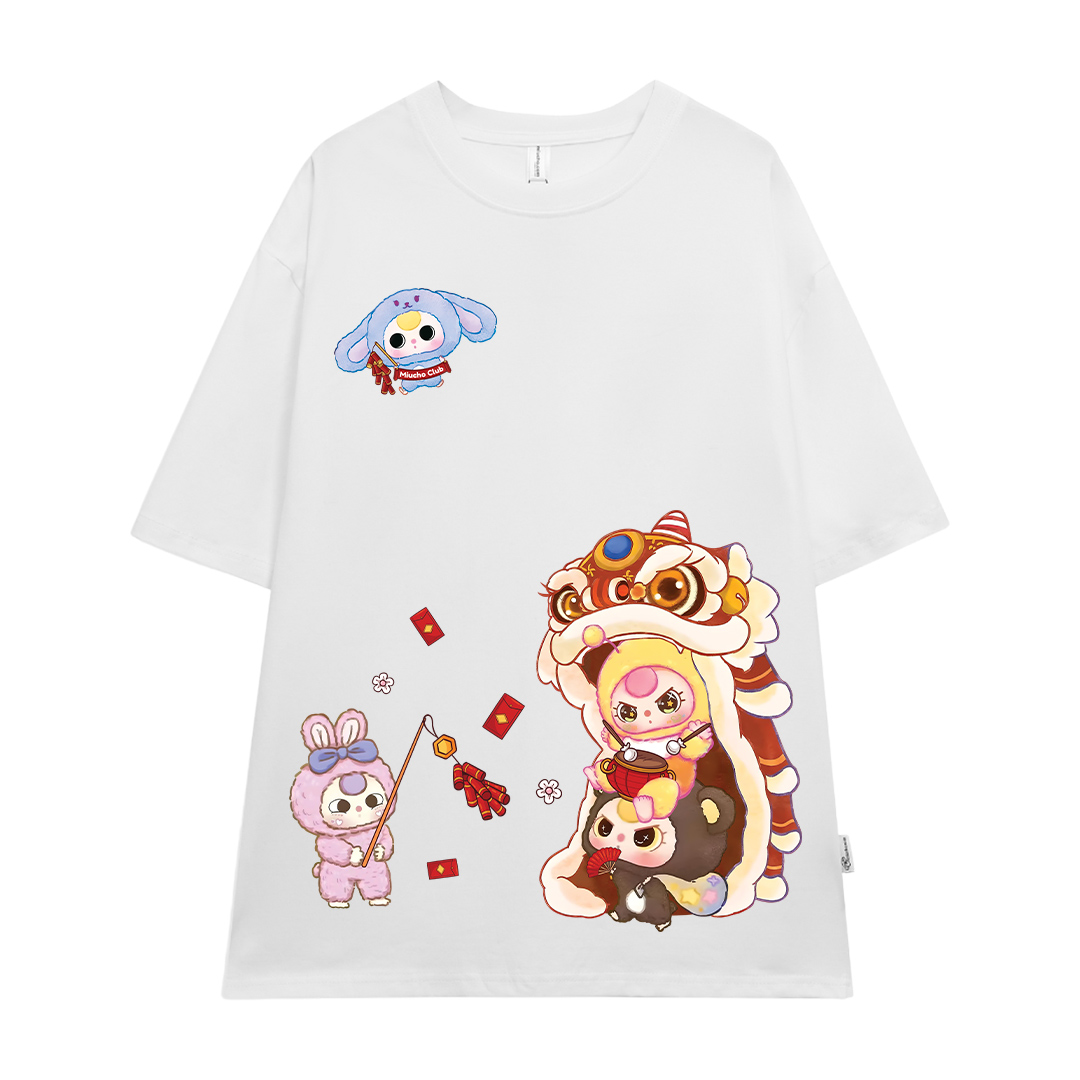 Áo thun tết baby three form rộng 1889 Miucho vải 4c cotton 220gsm thoáng mát in mix_thumbnail_9