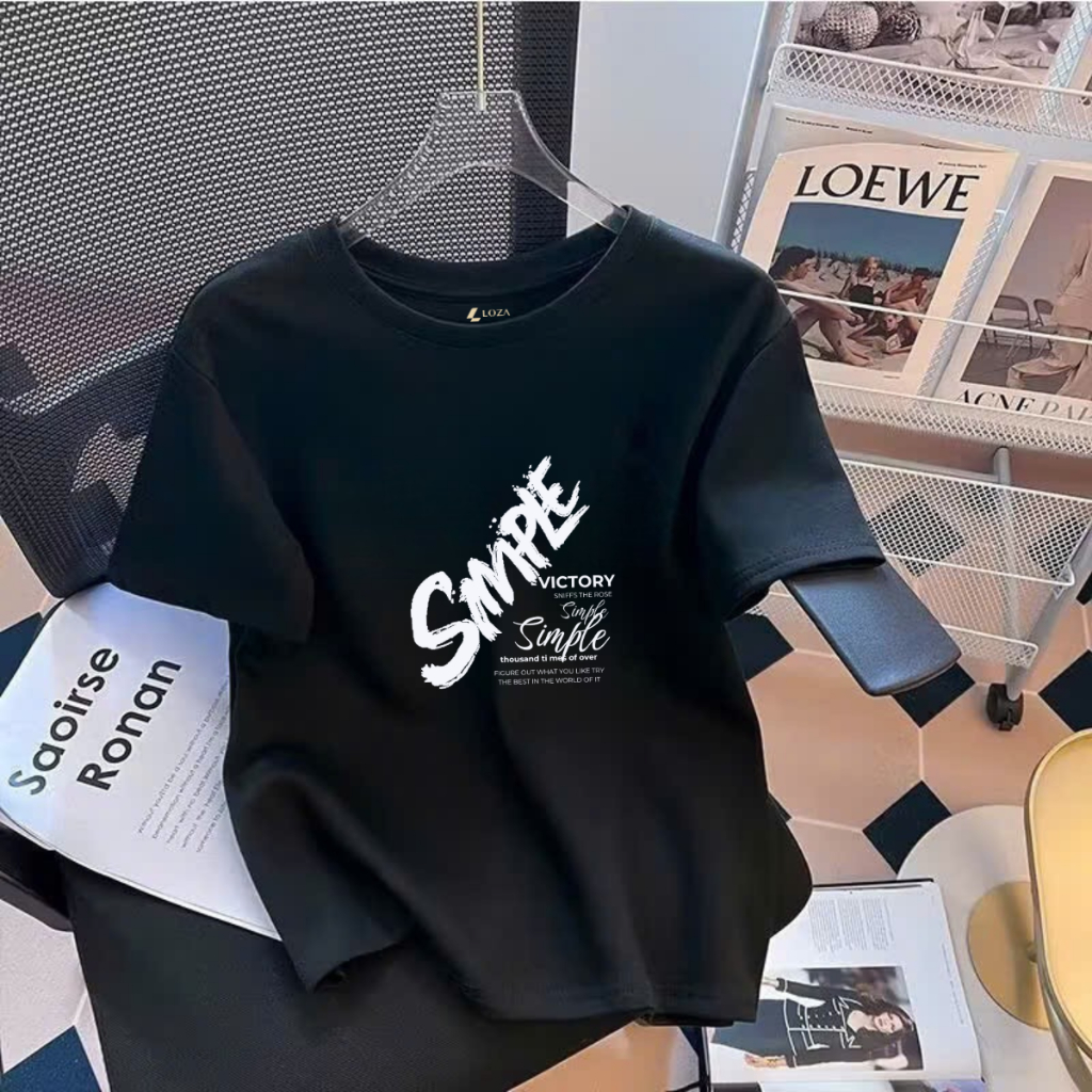 Áo phông nữ form vừa chất liệu thun cotton 4 chiều - LOZA G0259_thumbnail_8