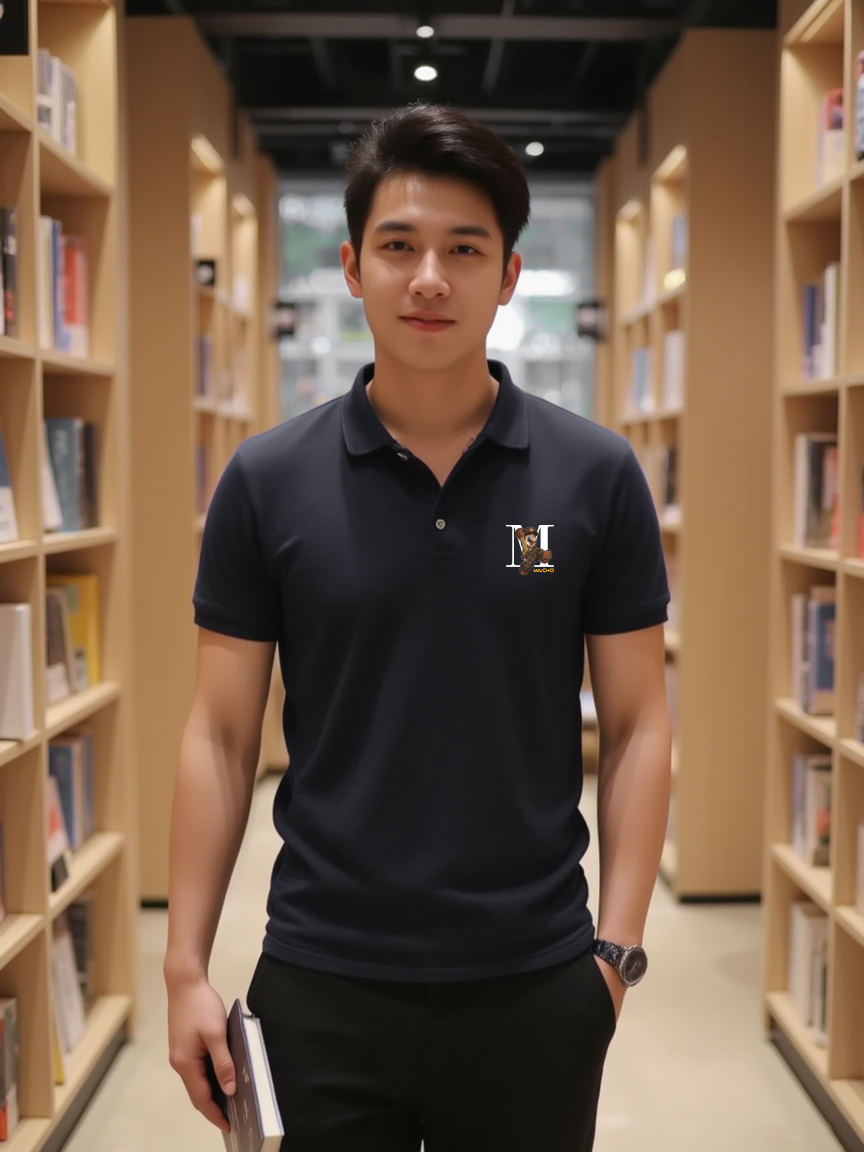 Áo polo nam form vừa 1926 Miucho Iconic vải cá sấu đứng form thoáng mát in basic_thumbnail_3