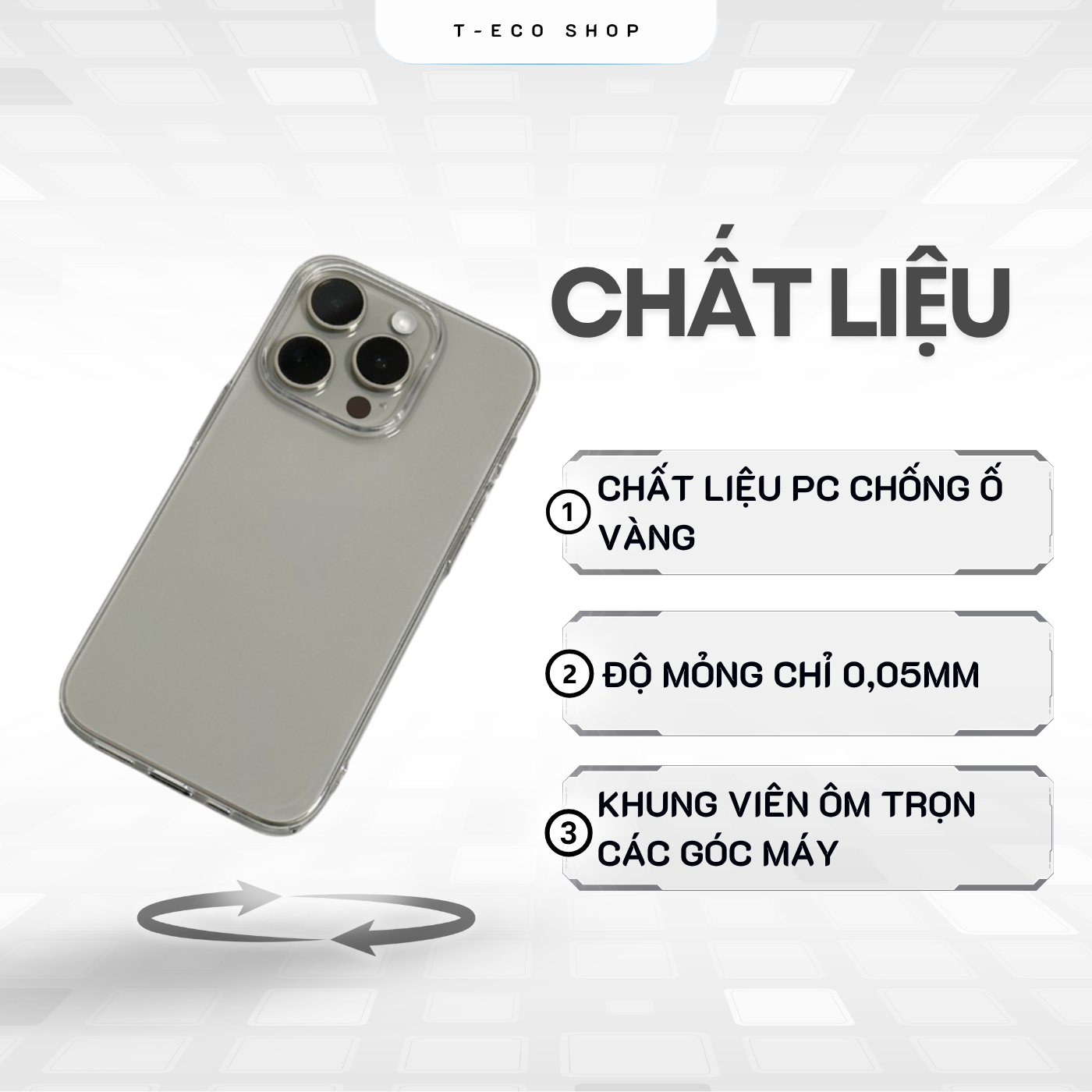 T-ECO SHOP | Ốp Lưng ip 17 Trong Suốt Siêu Mỏng – Khoe Màu Máy, Chống Sốc, Bảo Vệ Camera_thumbnail_3