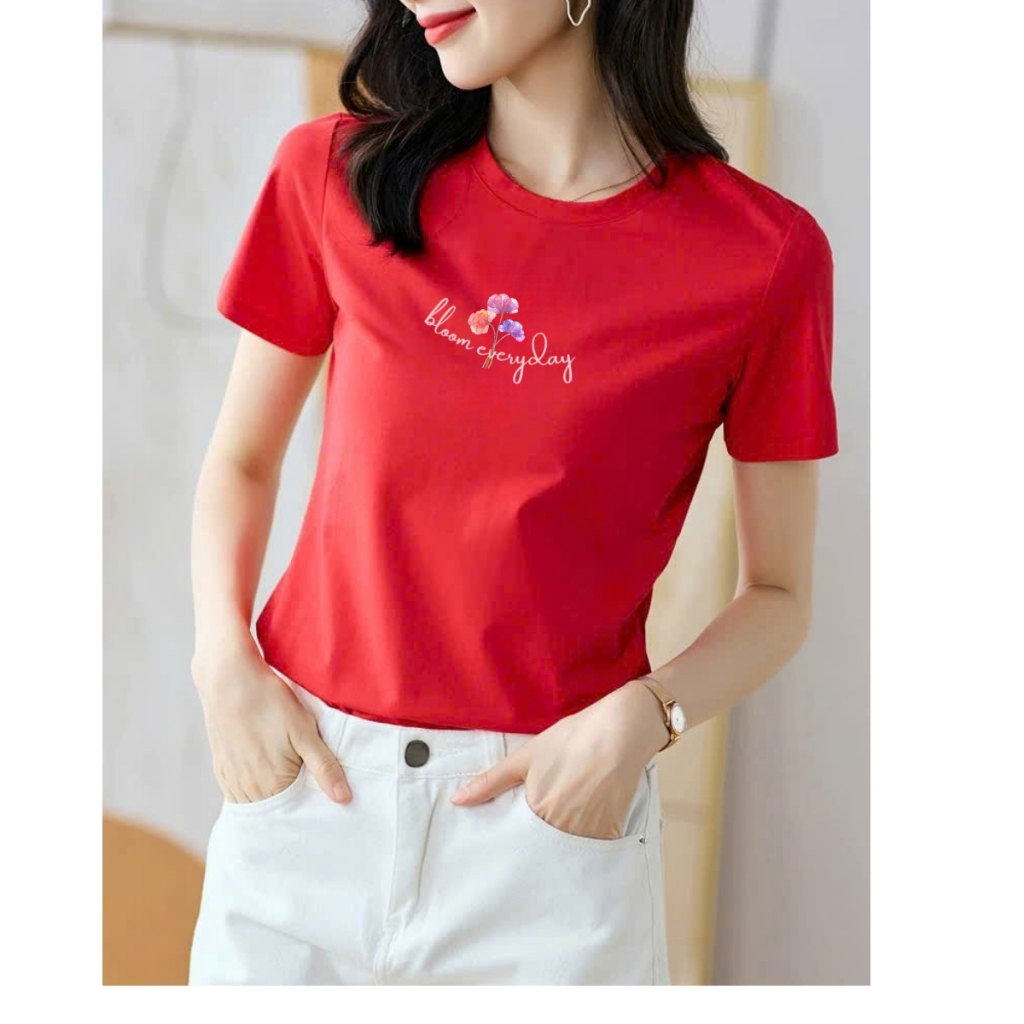 [Form vừa] Áo phông nữ 𝐋𝐎𝐙𝐀 "Bloom Everyday" chất liệu thun cotton mã VT8230