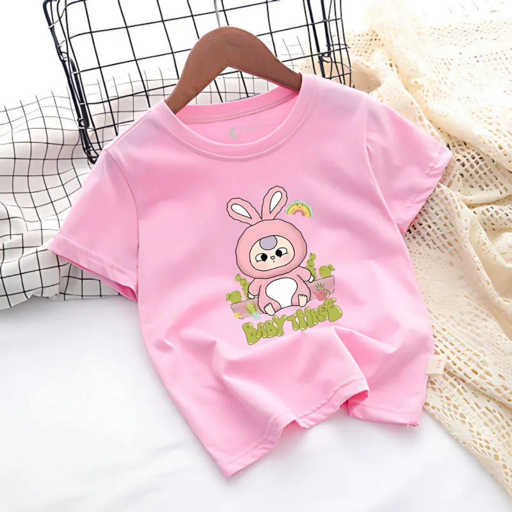 Áo thun bé gái in hình Baby Three - Loza Kids AT032_thumbnail_6