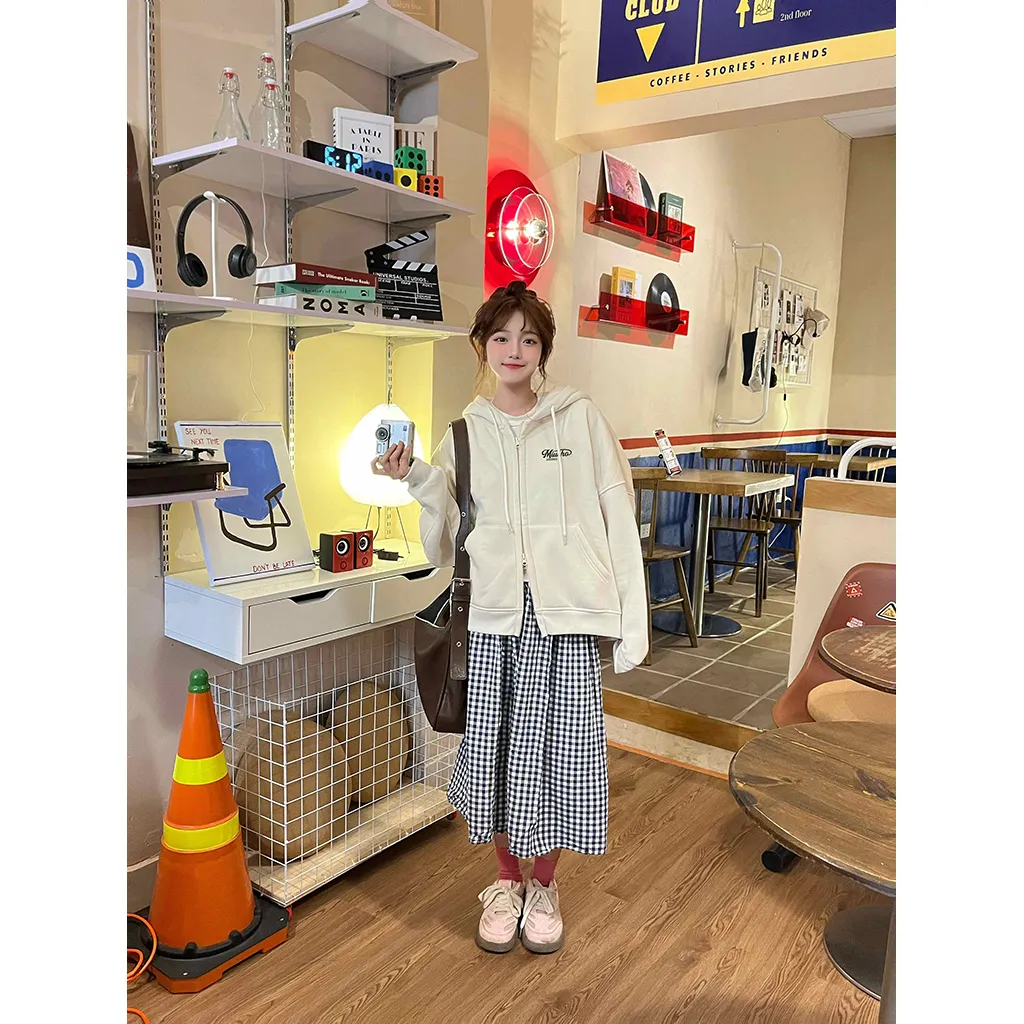 Áo khoác hoodie zip boxy Miucho nỉ 2 da thoáng mát khóa kéo có nón local brand 2837_thumbnail_4