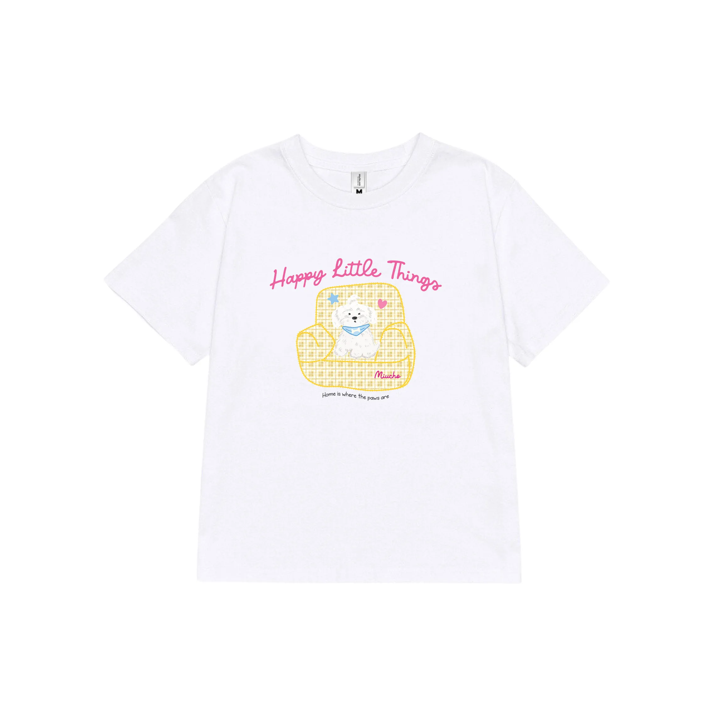 Áo baby tee nữ in hình cún cute 2609 Miucho tay ngắn cổ tròn vải cotton 2c thoáng mát in mix_thumbnail_7